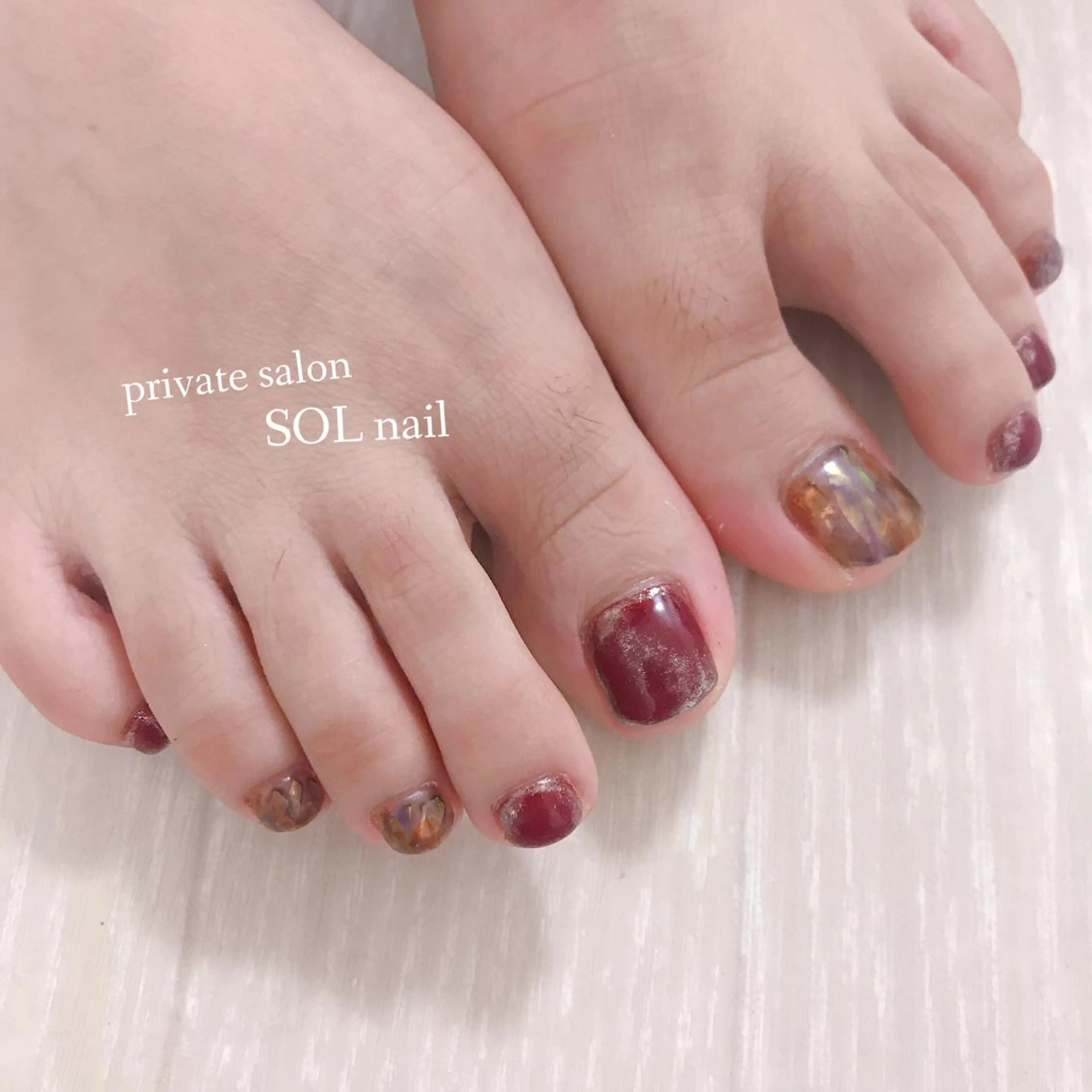 ネイル フットネイル フットネイル SOL NAILのネイルデザイン