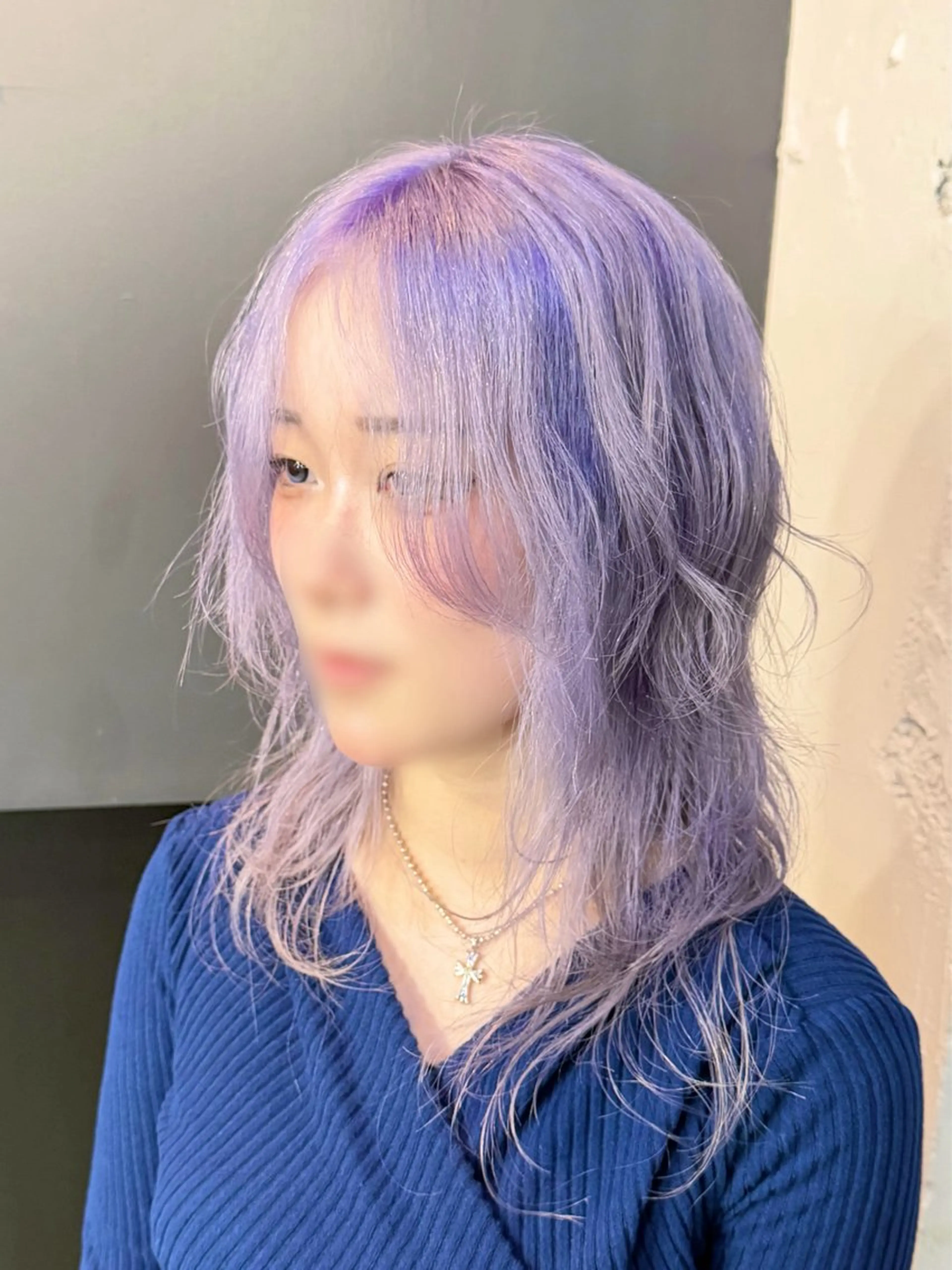 ミディアム カラー ブリーチ ラベンダーカラー ヘアカラー パーソナルカラー診断 ホワイトカラー美座尊のその他イメージ
