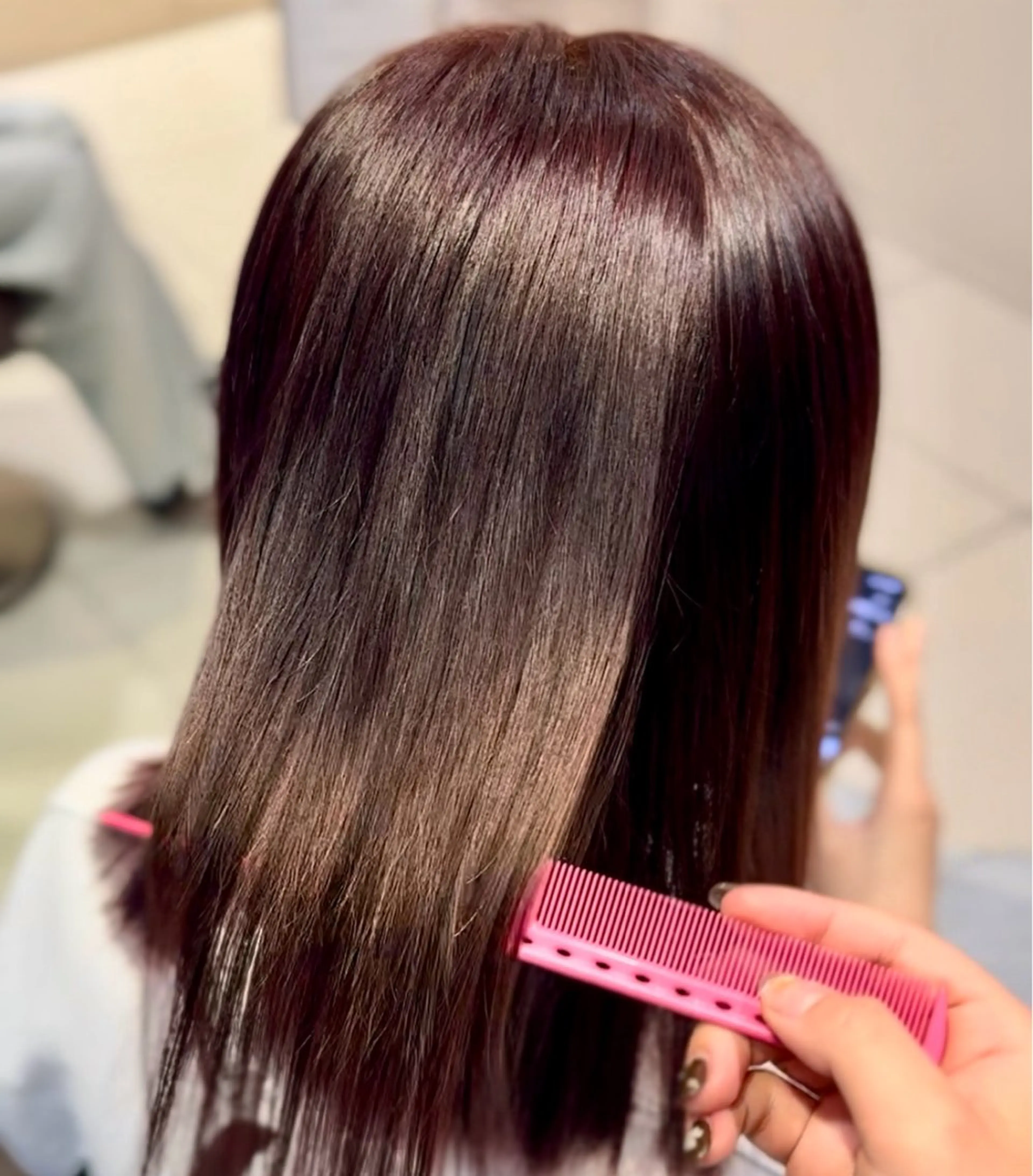 カラー 暖色/レイヤーカット /艶髪/髪質改善/のマツエク・マツパデザイン