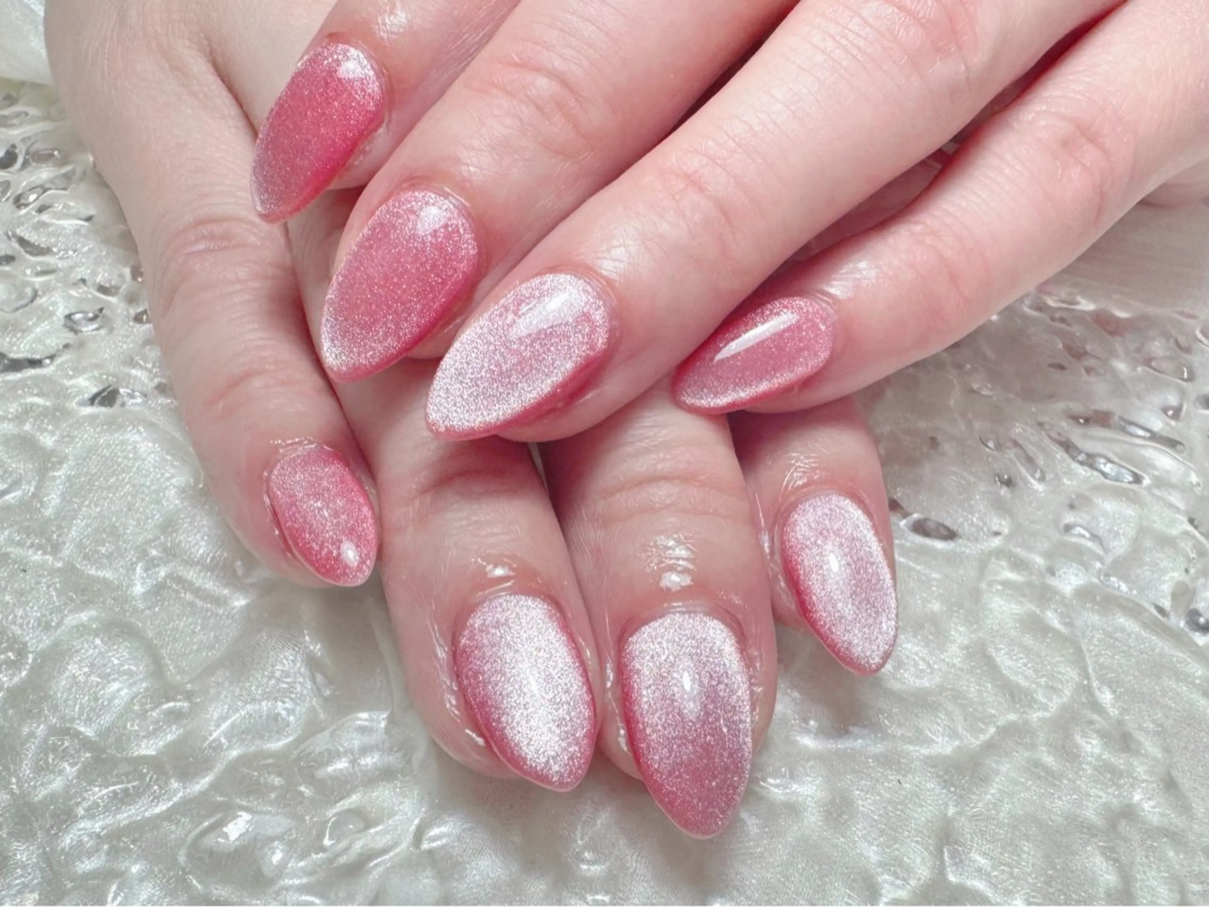 ネイル ハンドネイル マジック ミラーのネイルデザイン