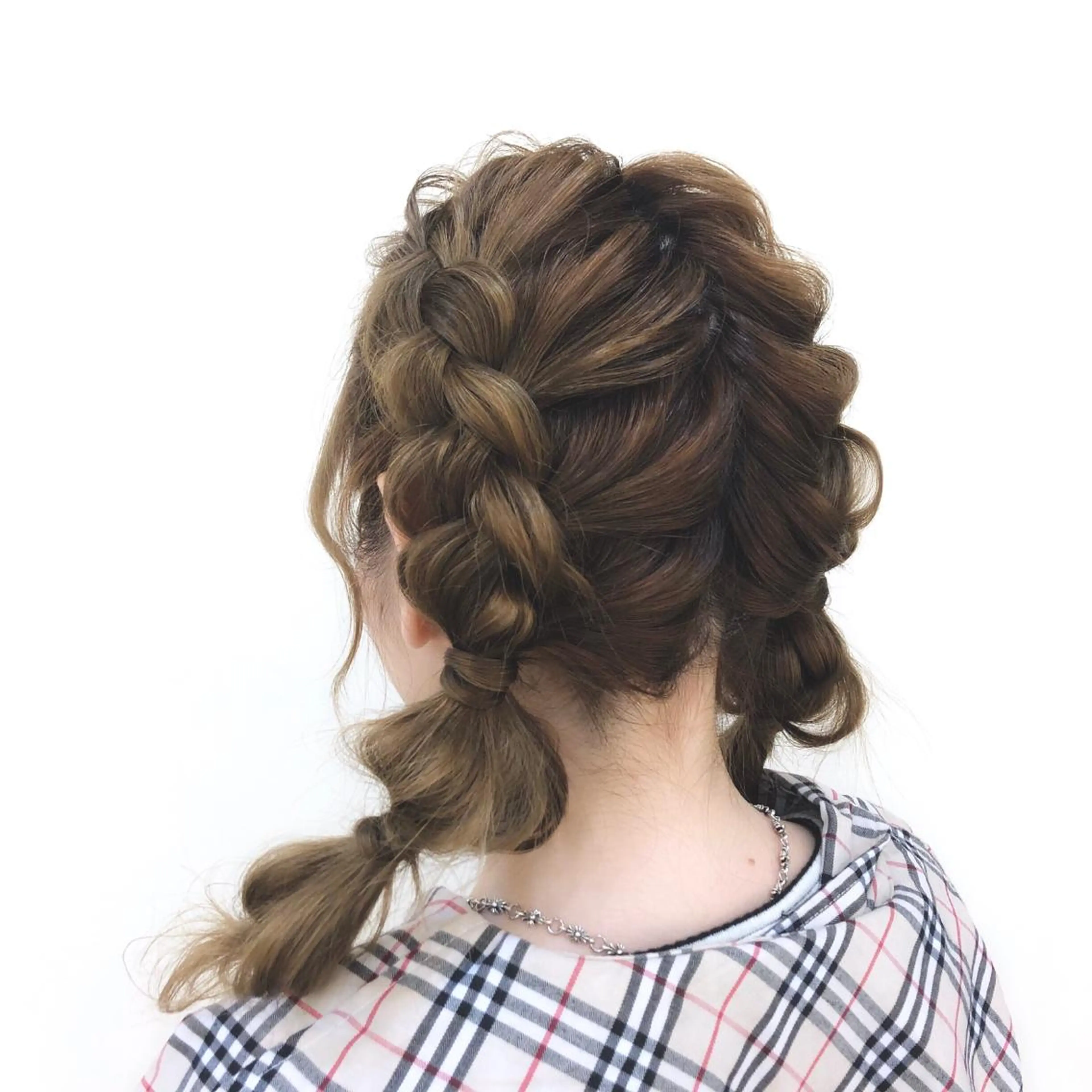 セミロング ヘアアレンジ これた🧸ヘアメ職人 ♡髪質改善♡カラーのヘアスタイル