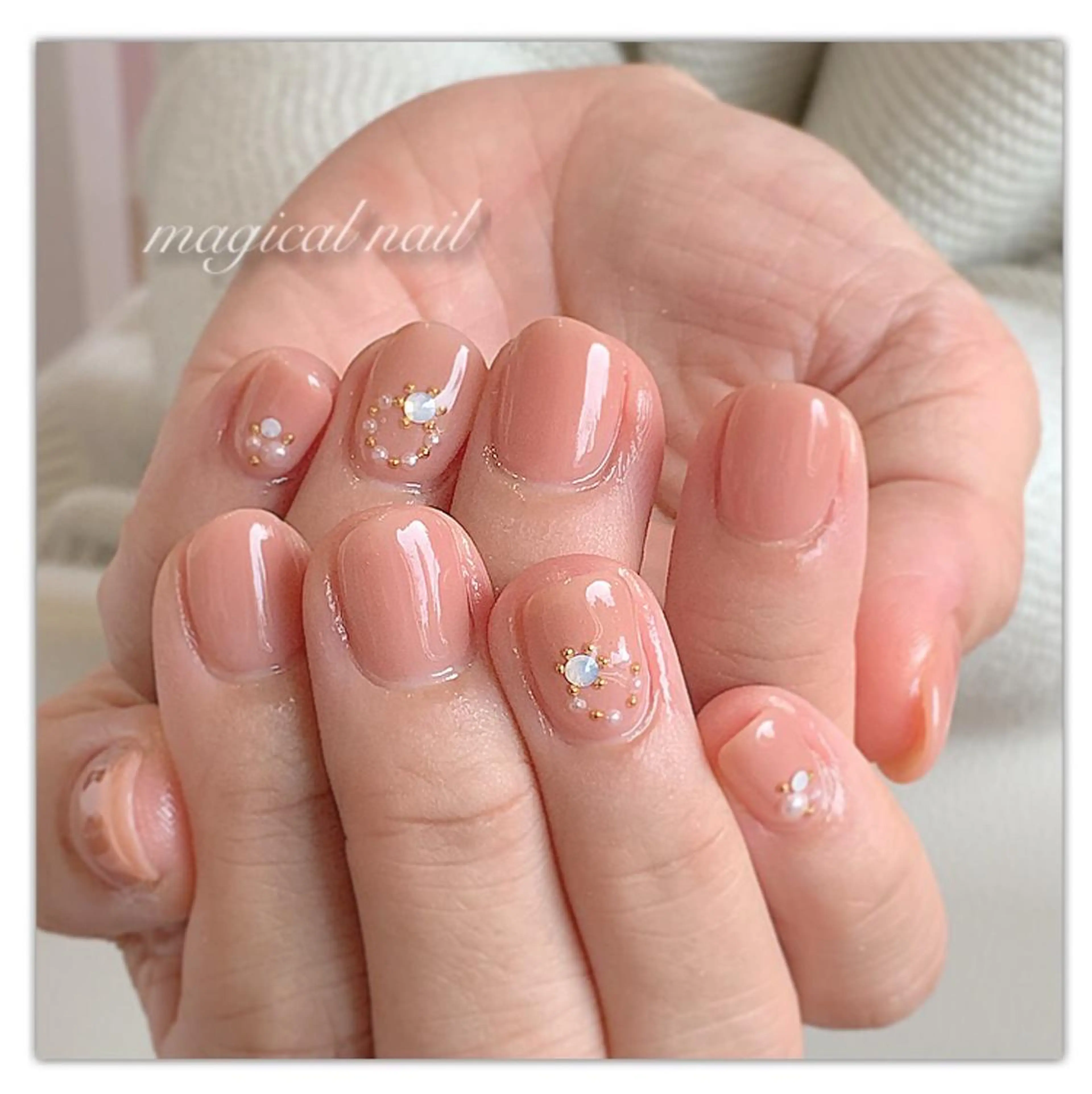 ネイル アートネイル ワンカラーネイル ハンドネイル magical nailのネイルデザイン