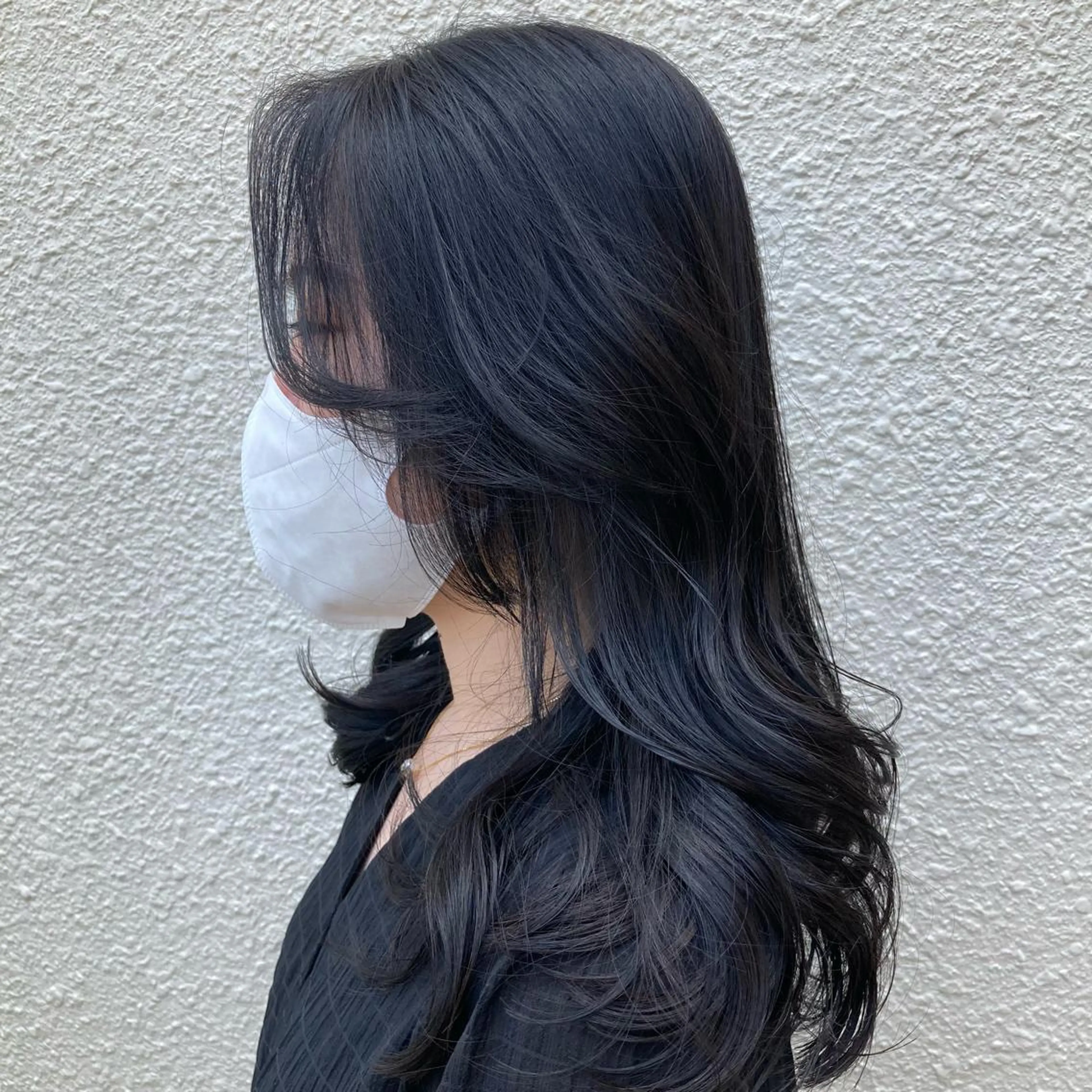 セミロング ヘアアレンジ ヨシンモリ 韓国風ヘア mano+所属・haruka 🐈のネイルデザイン