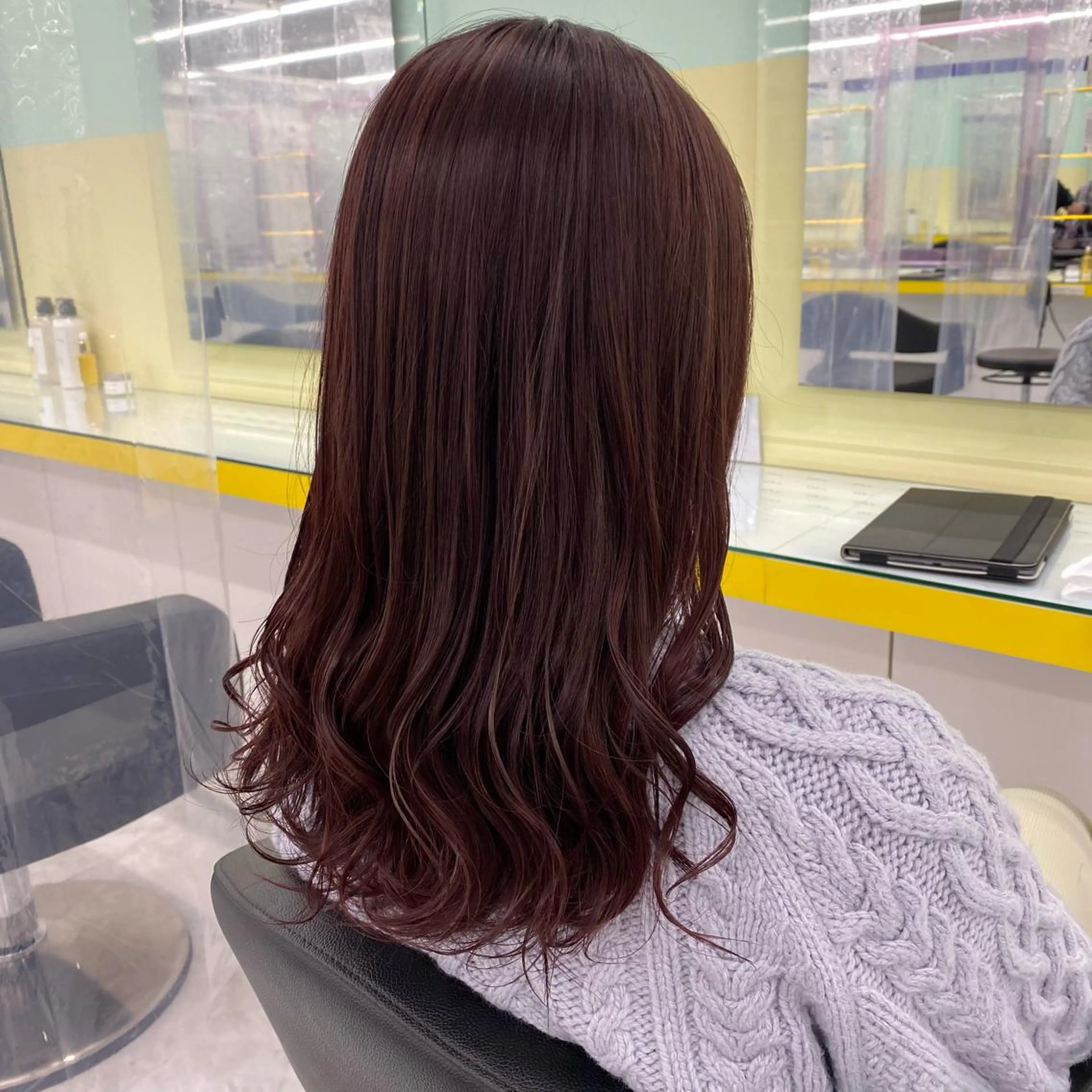 セミロング カラー ヘアアレンジ ヘアカラー トリートメント GOTODAY shair salon 横浜mare店所属・mai🍑暖色カラー /レイヤー💖のヘアスタイル