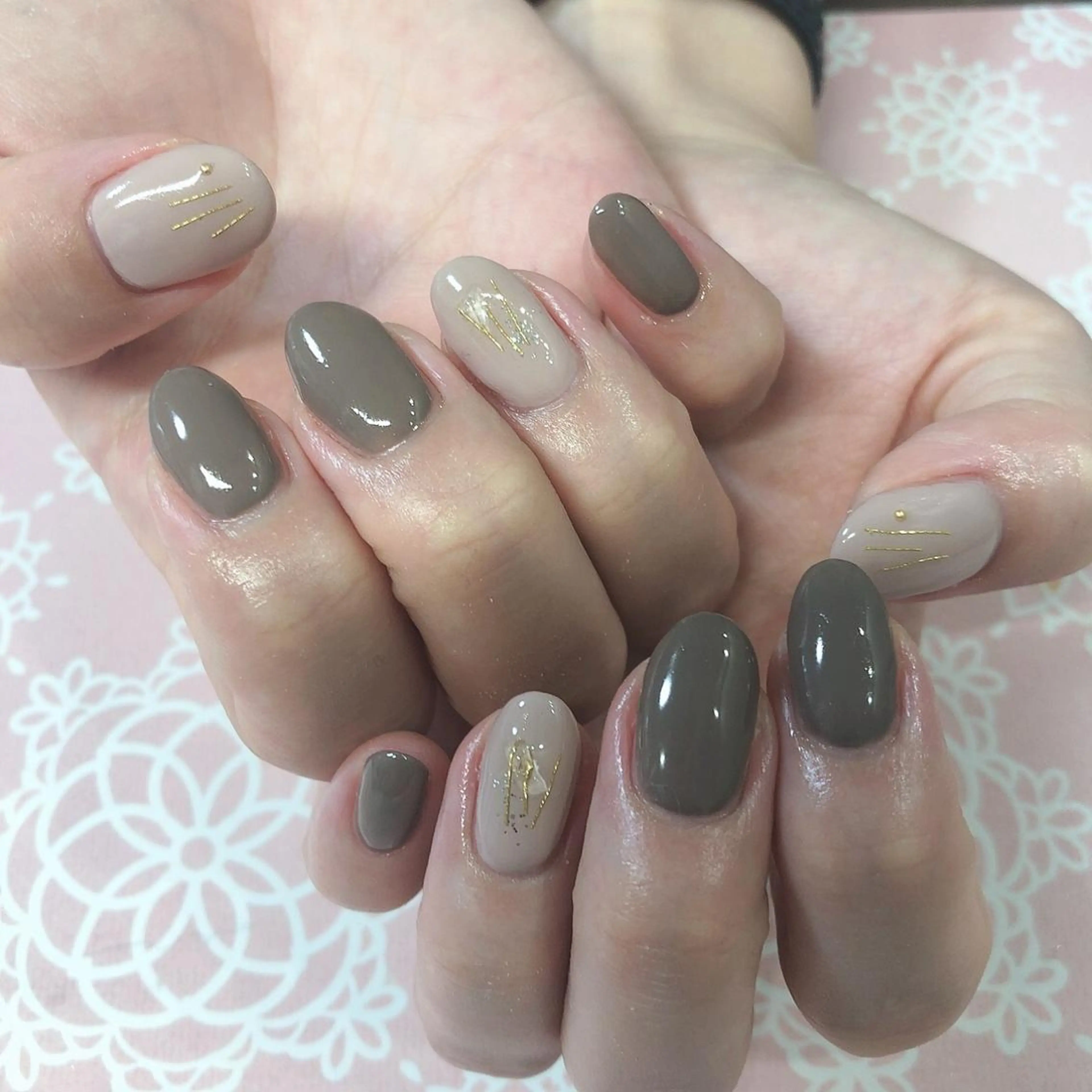 ネイル ハンドネイル 西岡 杏のネイルデザイン