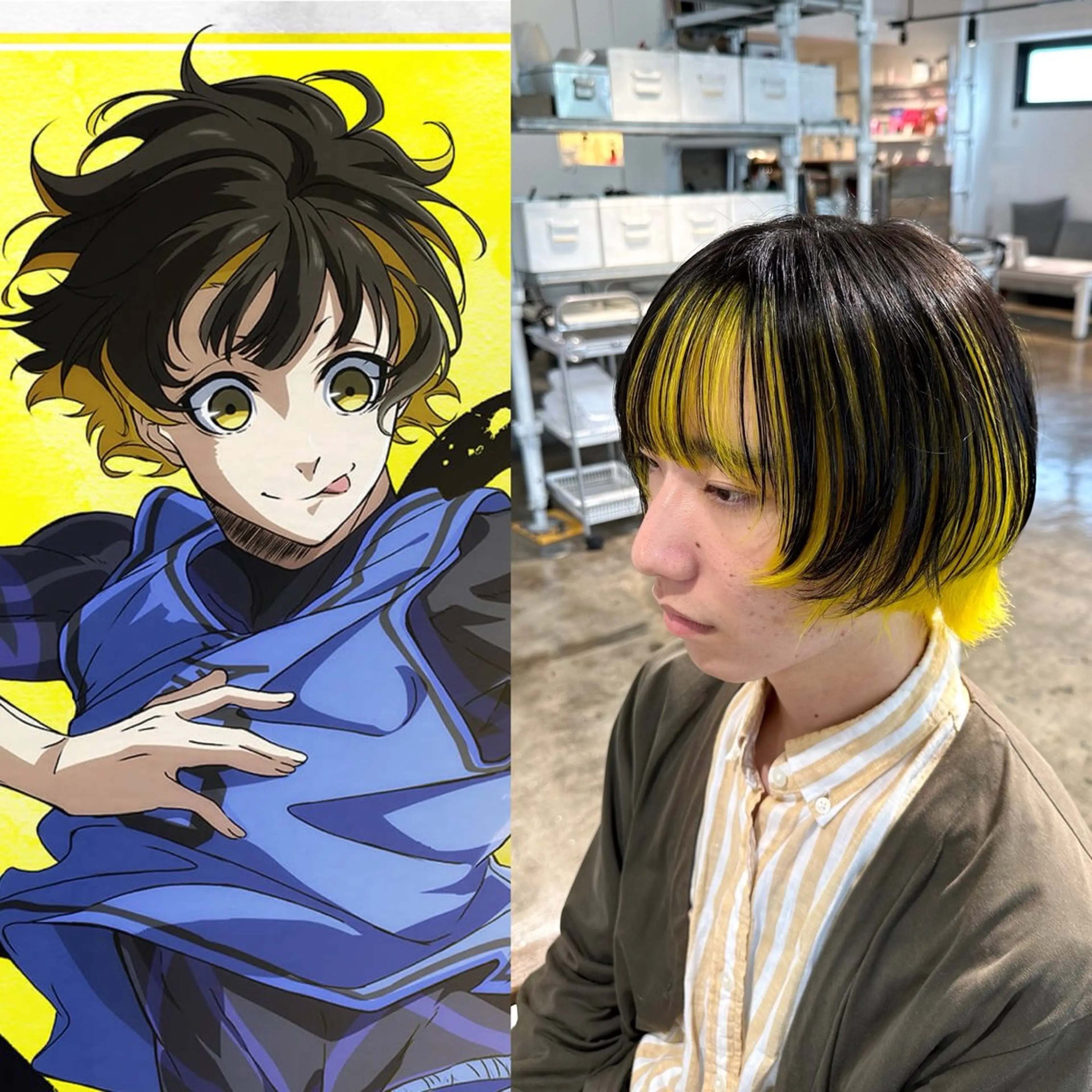 カラー メンズ メンズブリーチ メンズハイトーン メンズパーマ ブリーチ ブルーカラー カット ヘアカラー トリートメント 骨格補正施術/メンズ 専門美容師/YUYAのヘアスタイル