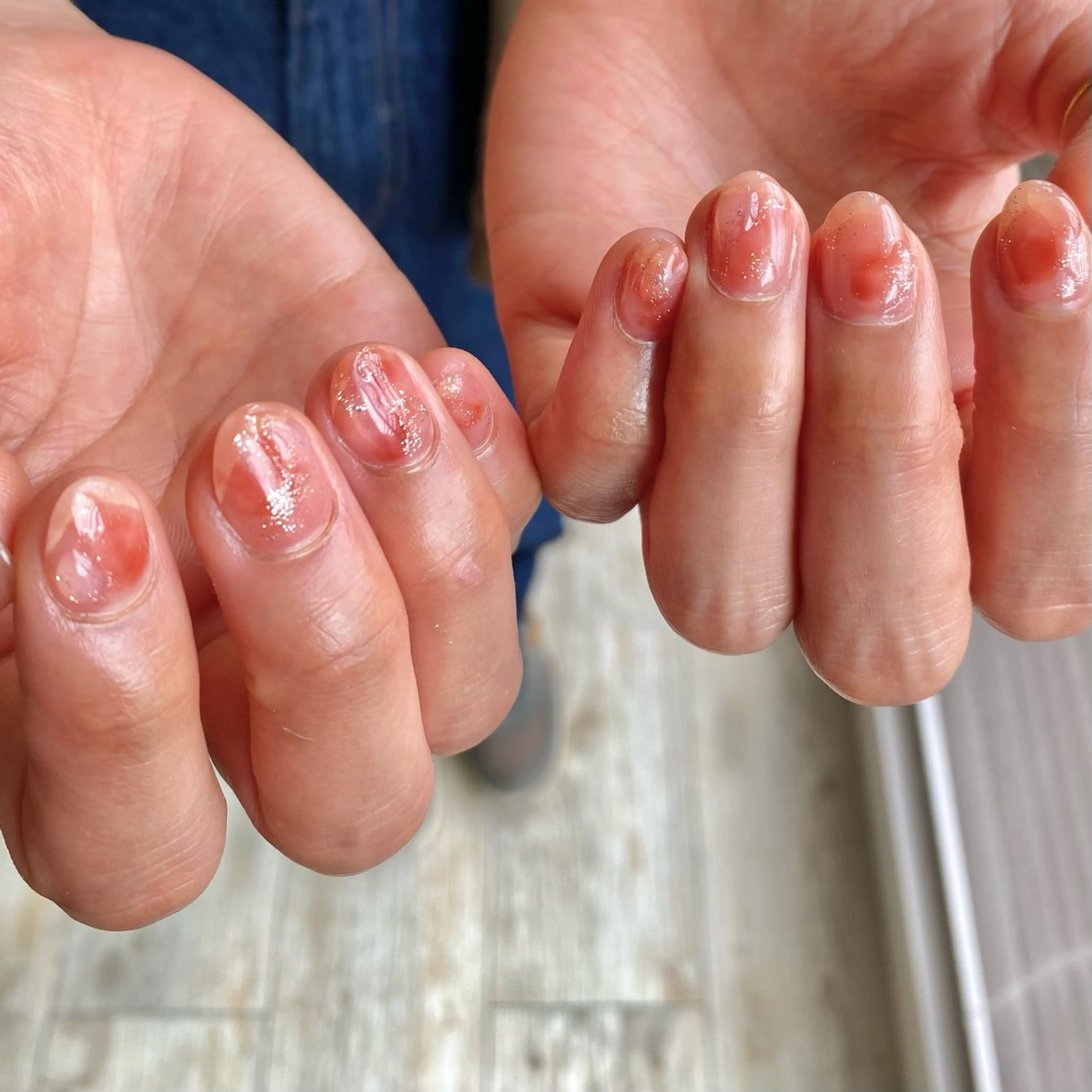 ネイル ニュアンスネイル シンプルネイル Loca所属・Loca.nails Kasumiのネイルデザイン