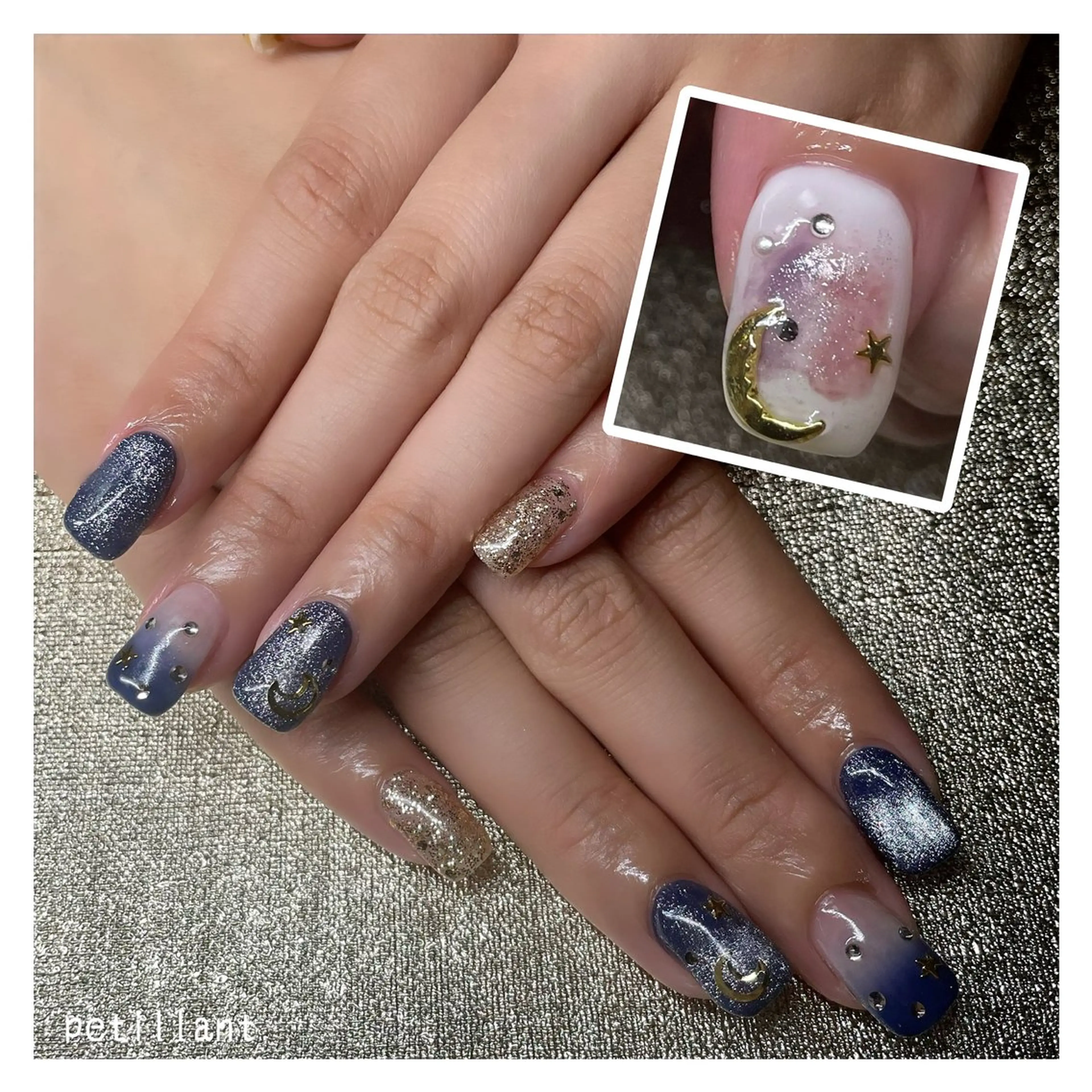 ネイル アートネイル 持ち込み nail salon petillantのネイルデザイン