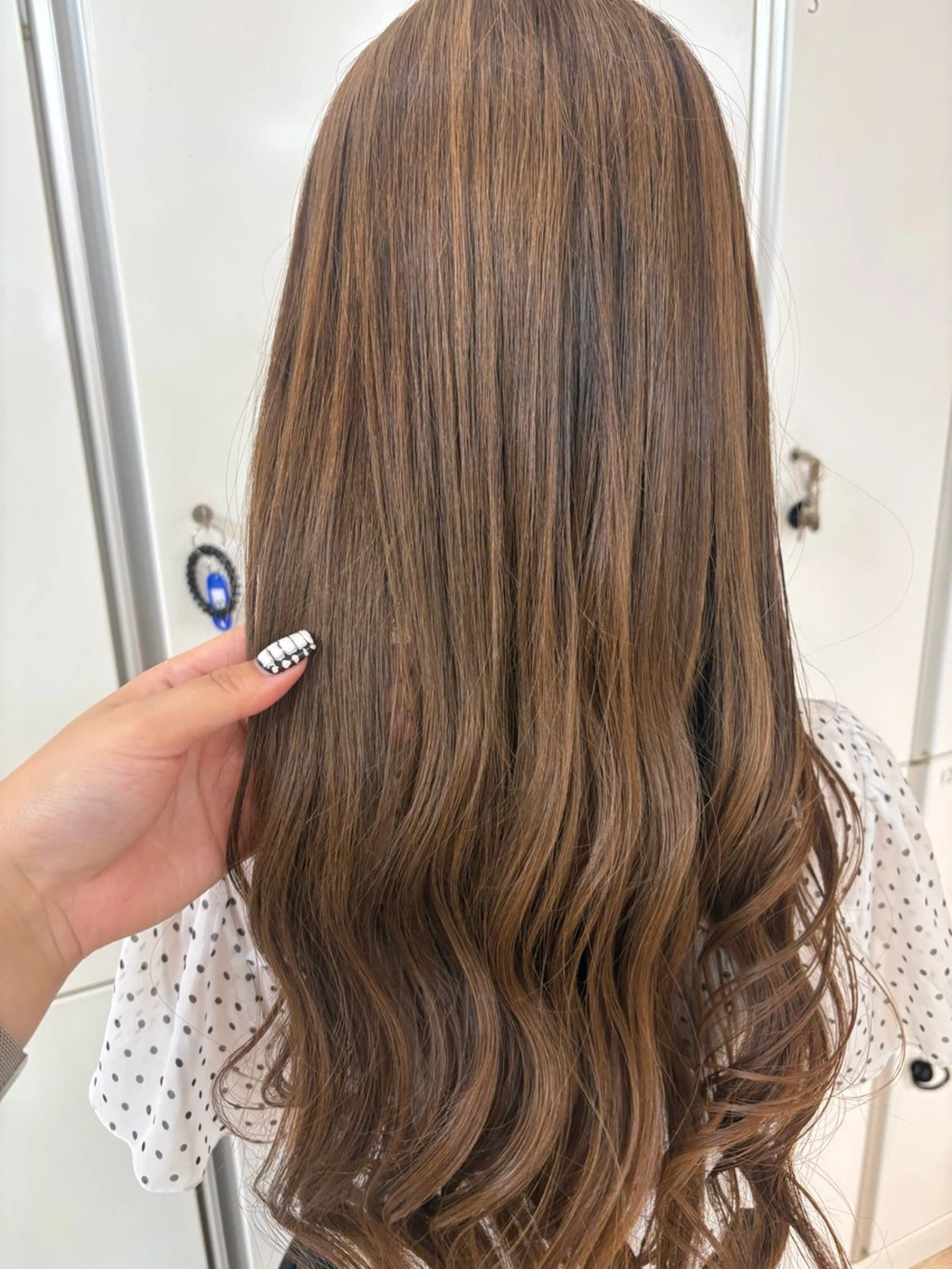 ロング カラー 透明感カラー ダブルカラー ハイライトカラー インナーカラー 顔まわりレイヤー ヘアカラー CREA渋沢 モデル募集🌺アイナのヘアスタイル