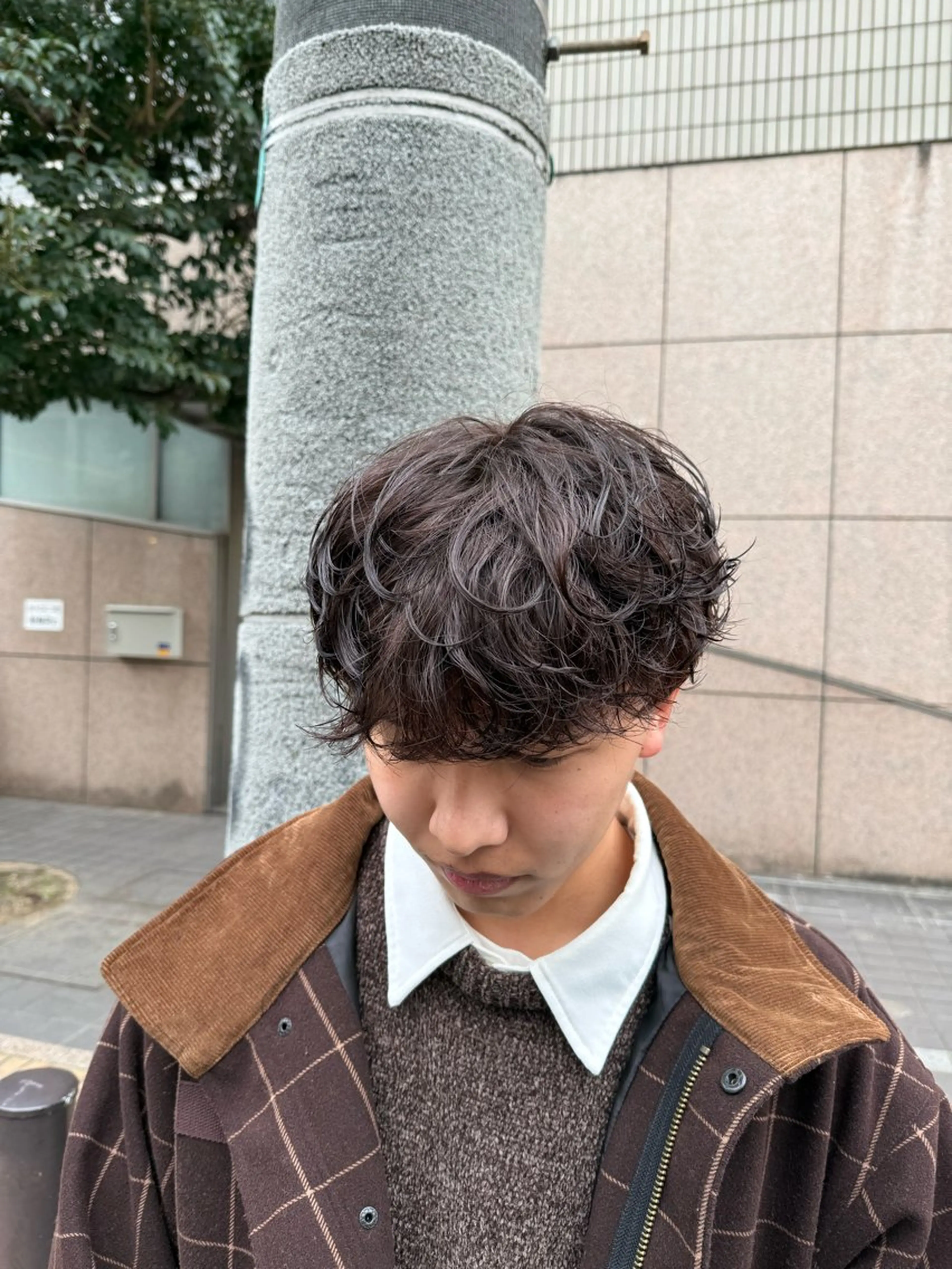 パーマ メンズ カット パーマ 【メンズパーマ専門】 質感職人/牧野成瀬のヘアスタイル