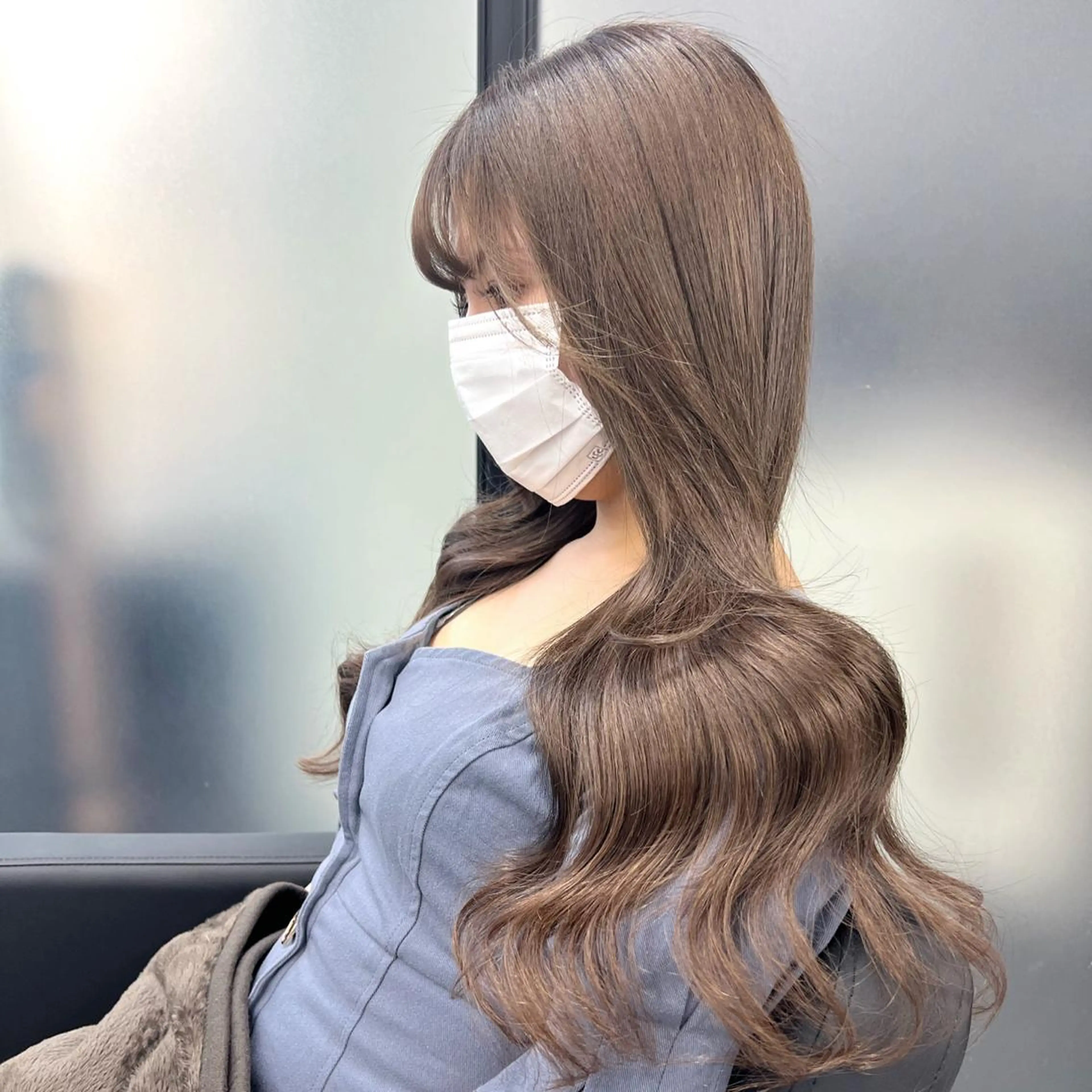 ロング カラー シールエクステ ハイトーンカラー エクステ ヘアカラー エクステ シールエクステ特化 ハイトーン、NANAのヘアスタイル