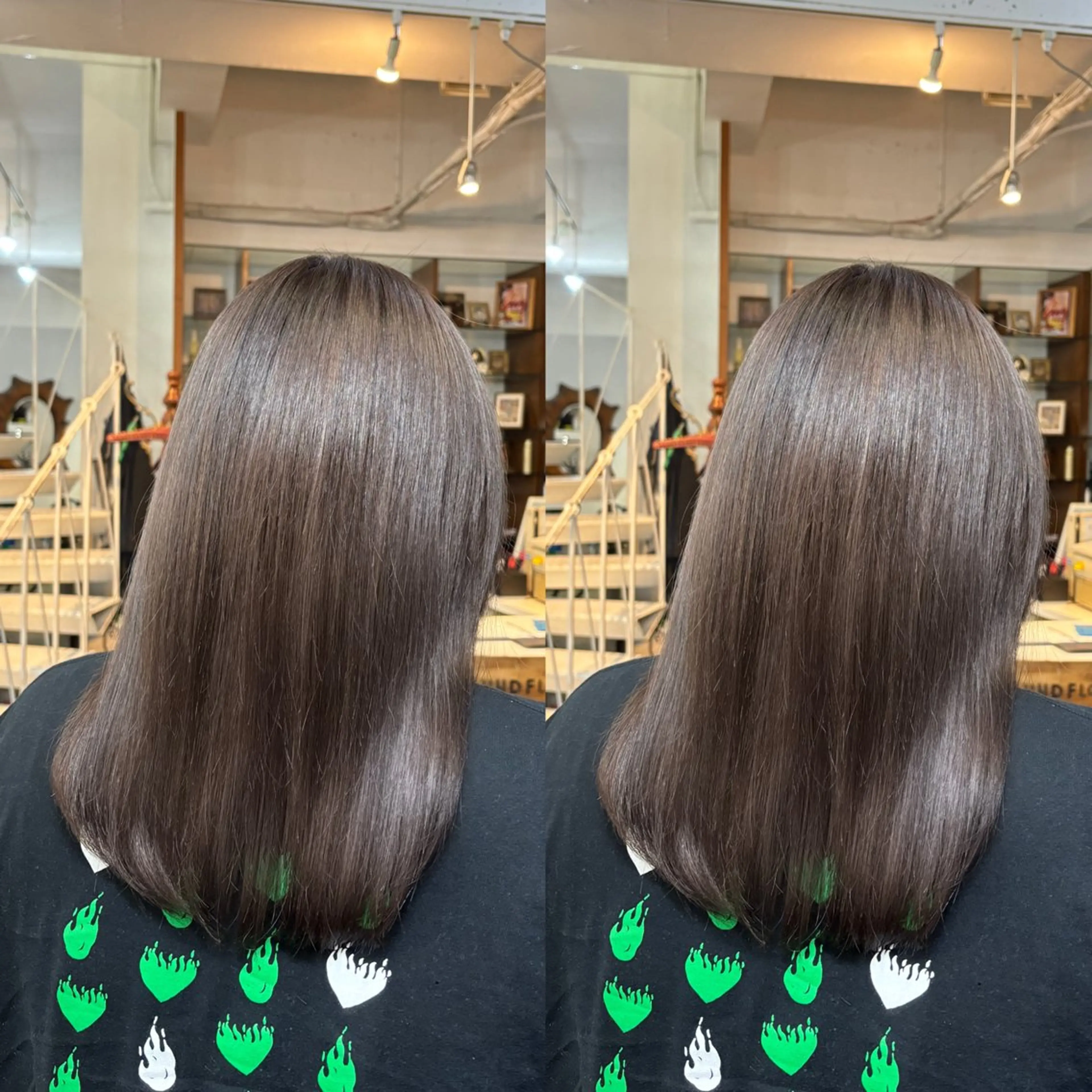 ミディアム カラー ブラウンカラー ショコラブラウン トリートメント 💎ハイトーン/艶 カラー モエカ💎のヘアスタイル