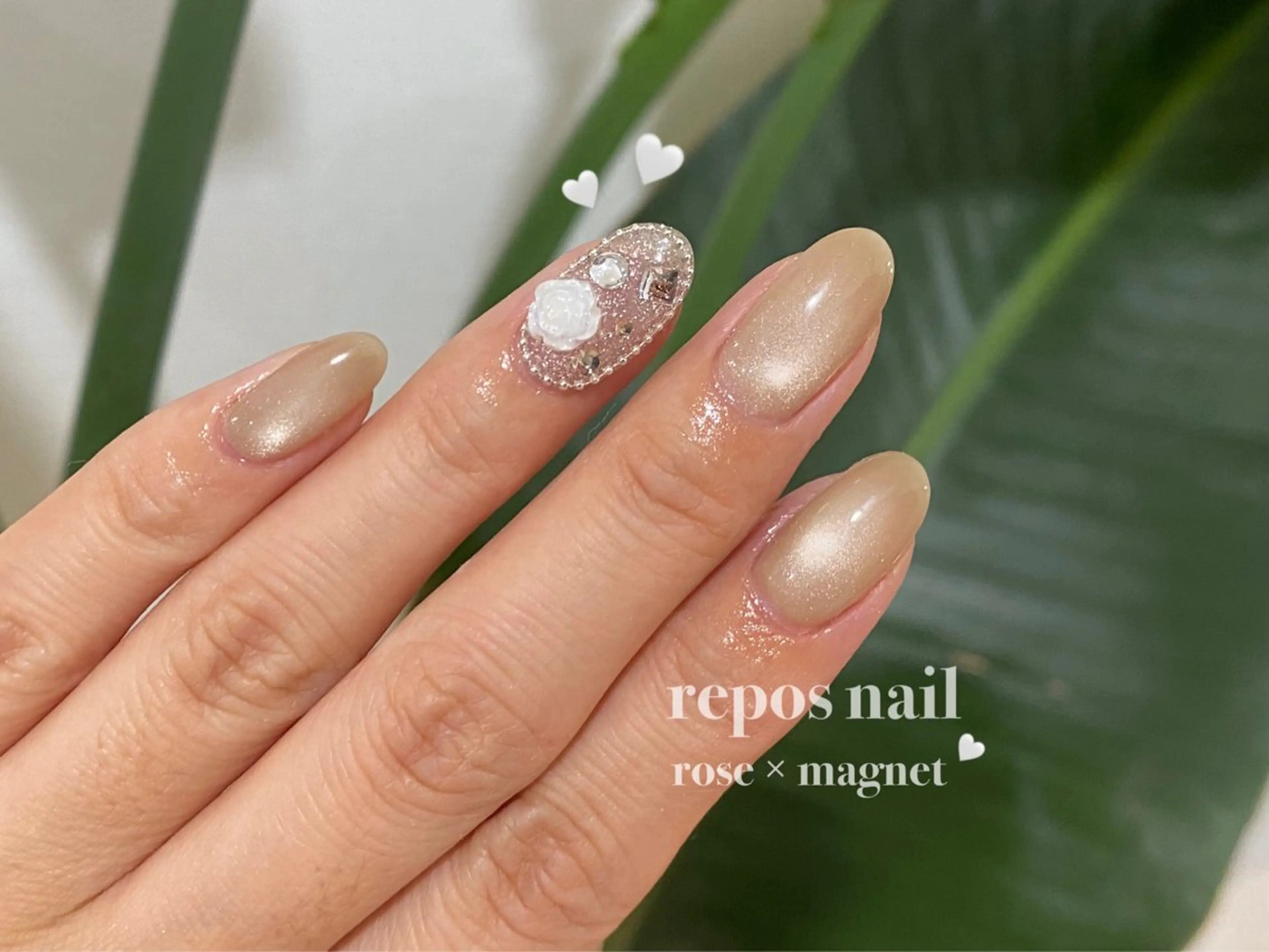 ネイル アートネイル マグネットネイル ハンドネイル repos-ルポ- misuzu🌿のネイルデザイン