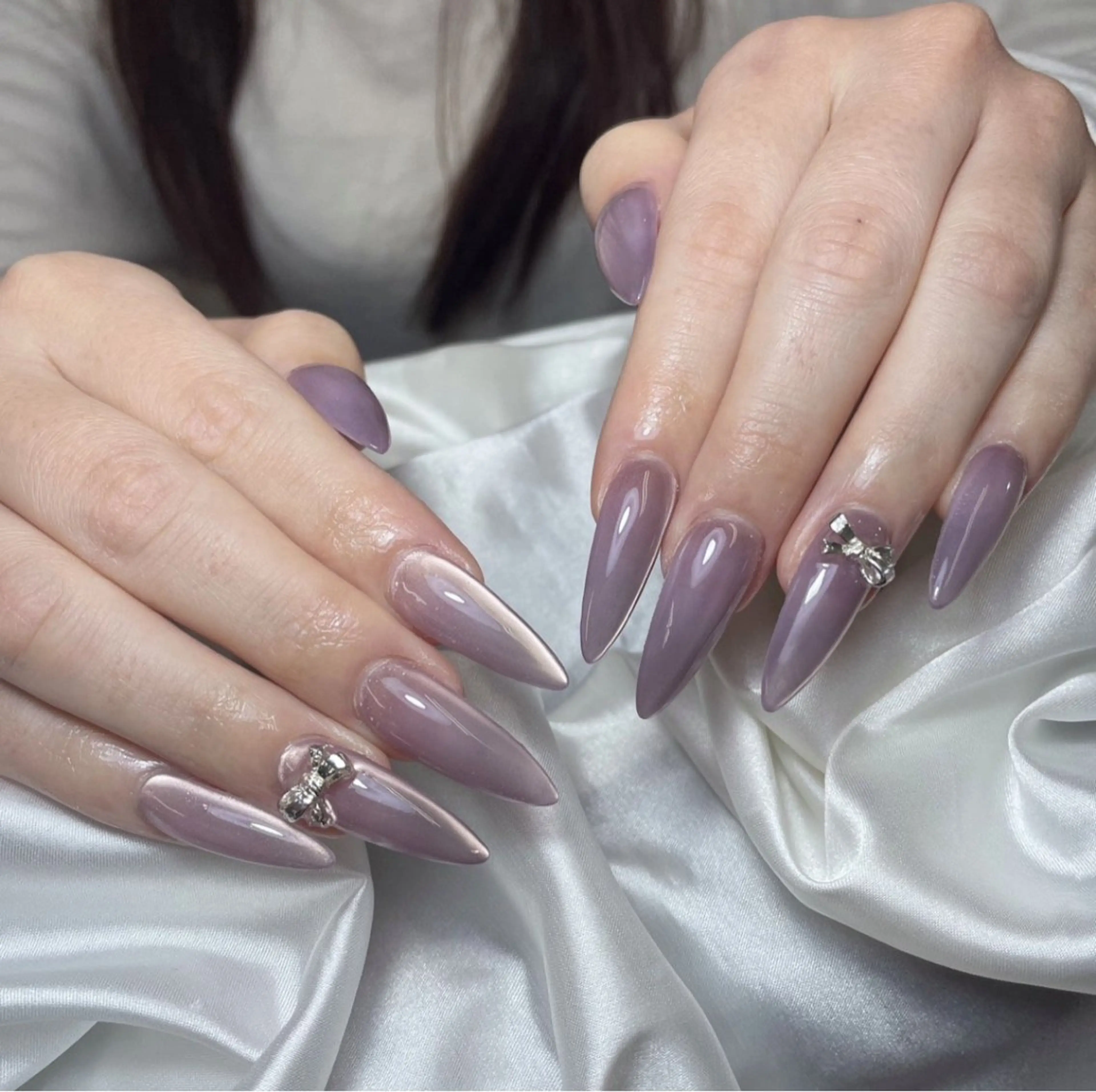 ネイル チークネイル 桜ネイル 長さ出し フットネイル ジェルネイル ハンドネイル Maika's nailのネイルデザイン