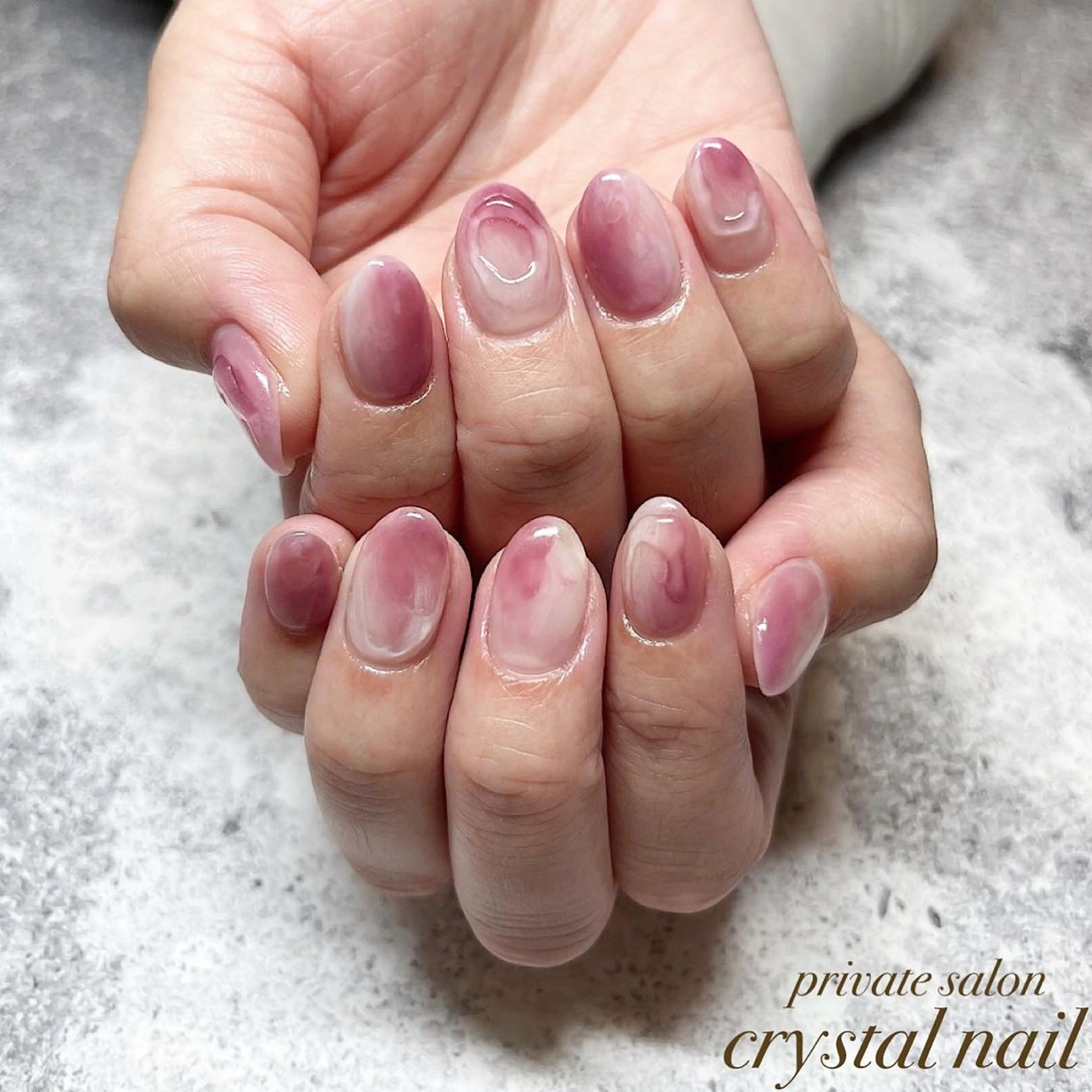 ネイル ニュアンスネイル Crystal Nailのネイルデザイン