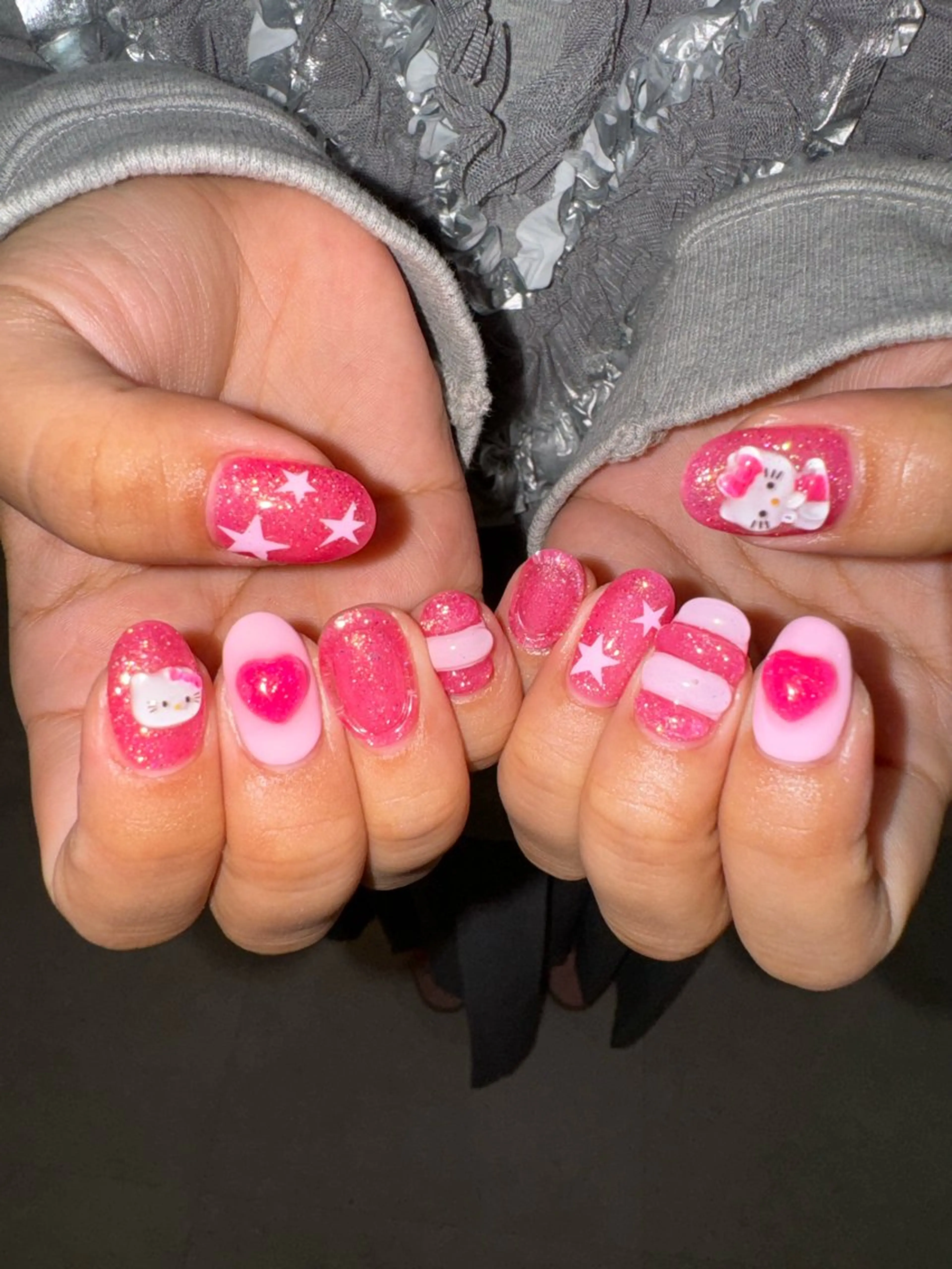 ネイル ピンク ハンドネイル AOI✩⡱ 。のネイルデザイン