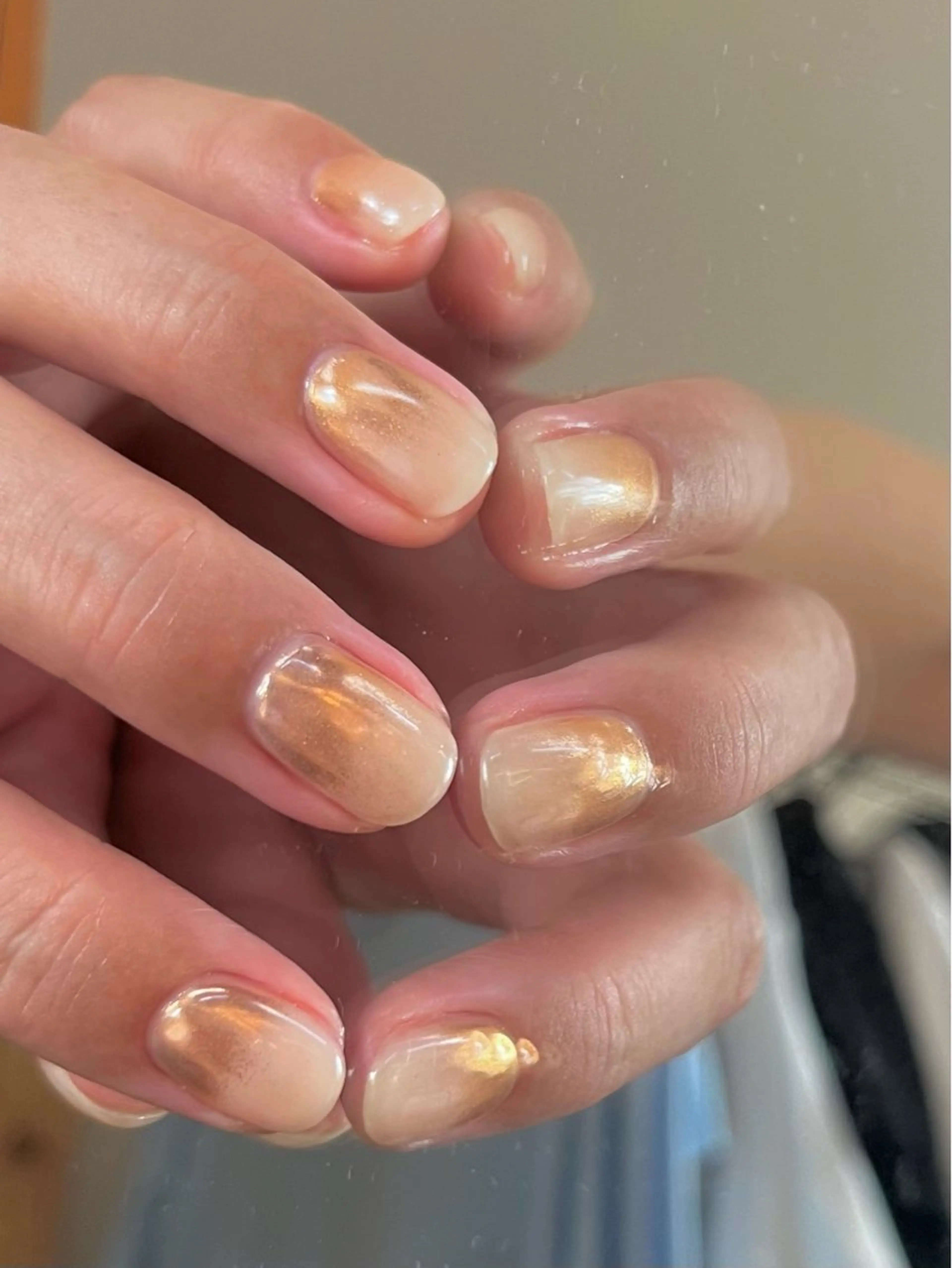 ネイル ミラーネイル ハンドネイル Hum nail  roomのネイルデザイン