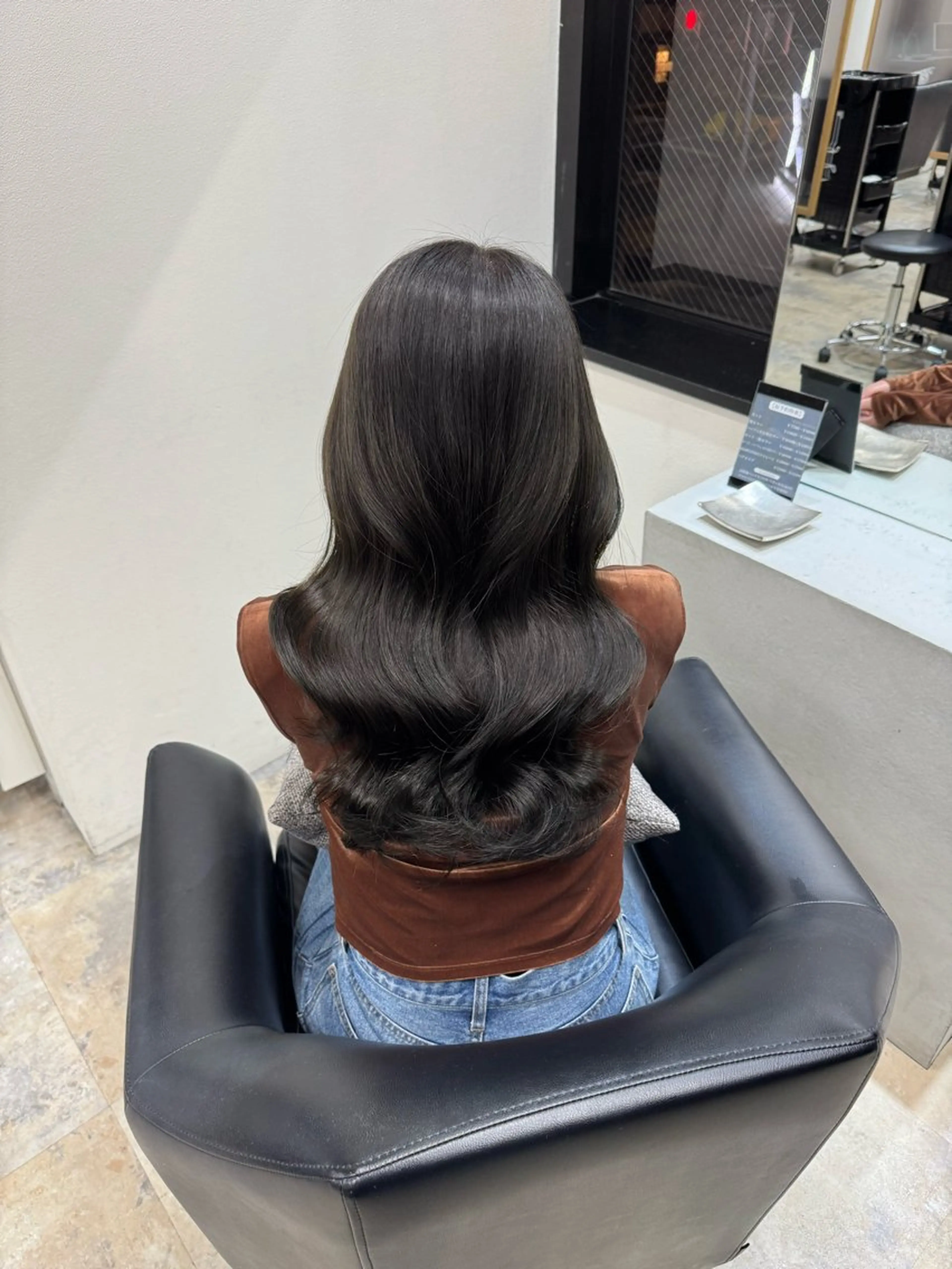 ロング カラー レイヤーカット💎 髪質改善のヘアスタイル