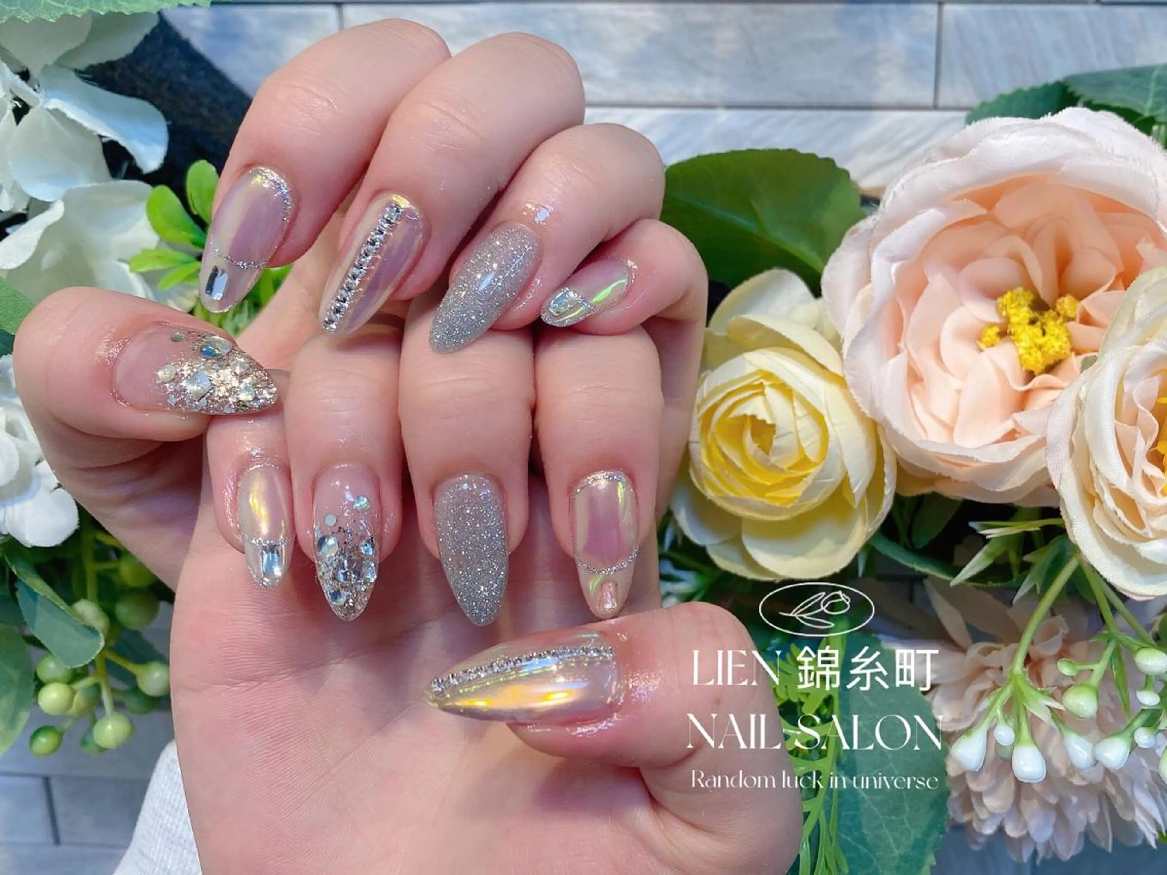 ネイル ミラーネイル ハンドネイル Lien  _リエン リエンのネイルデザイン