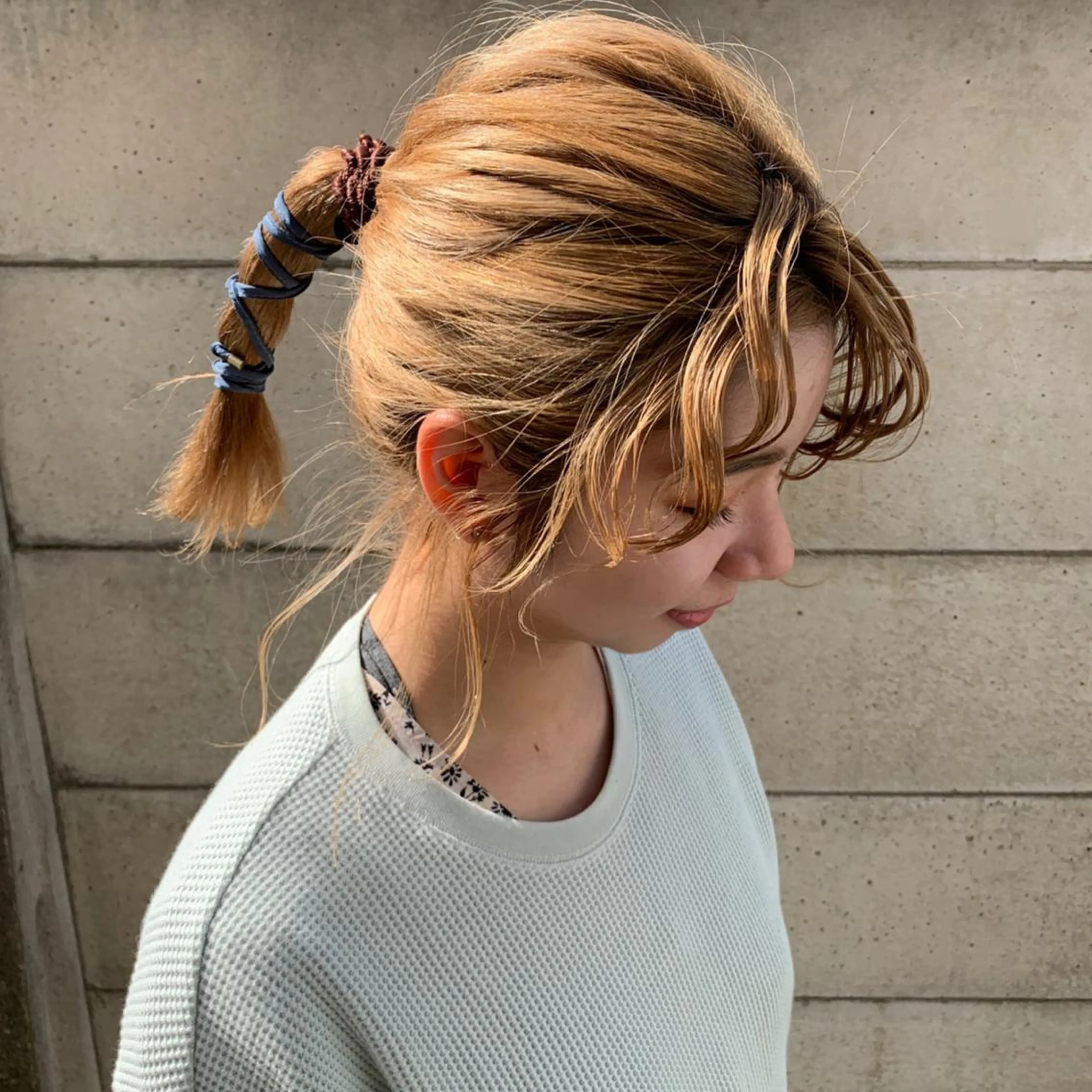 ミディアム カラー ヘアアレンジ yuka .のヘアスタイル