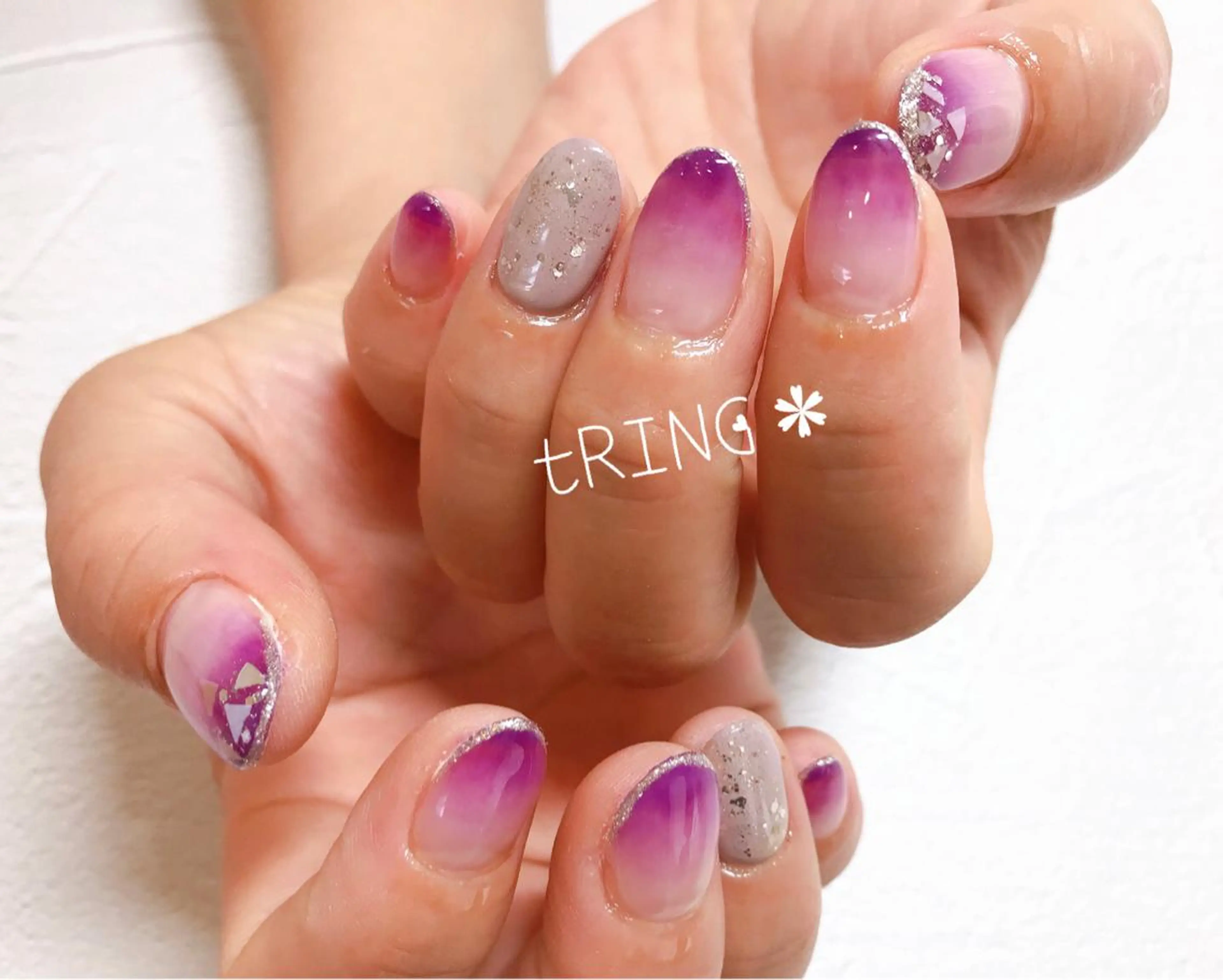 ネイル ハンドネイル tRING＊ しいの木台のネイルデザイン