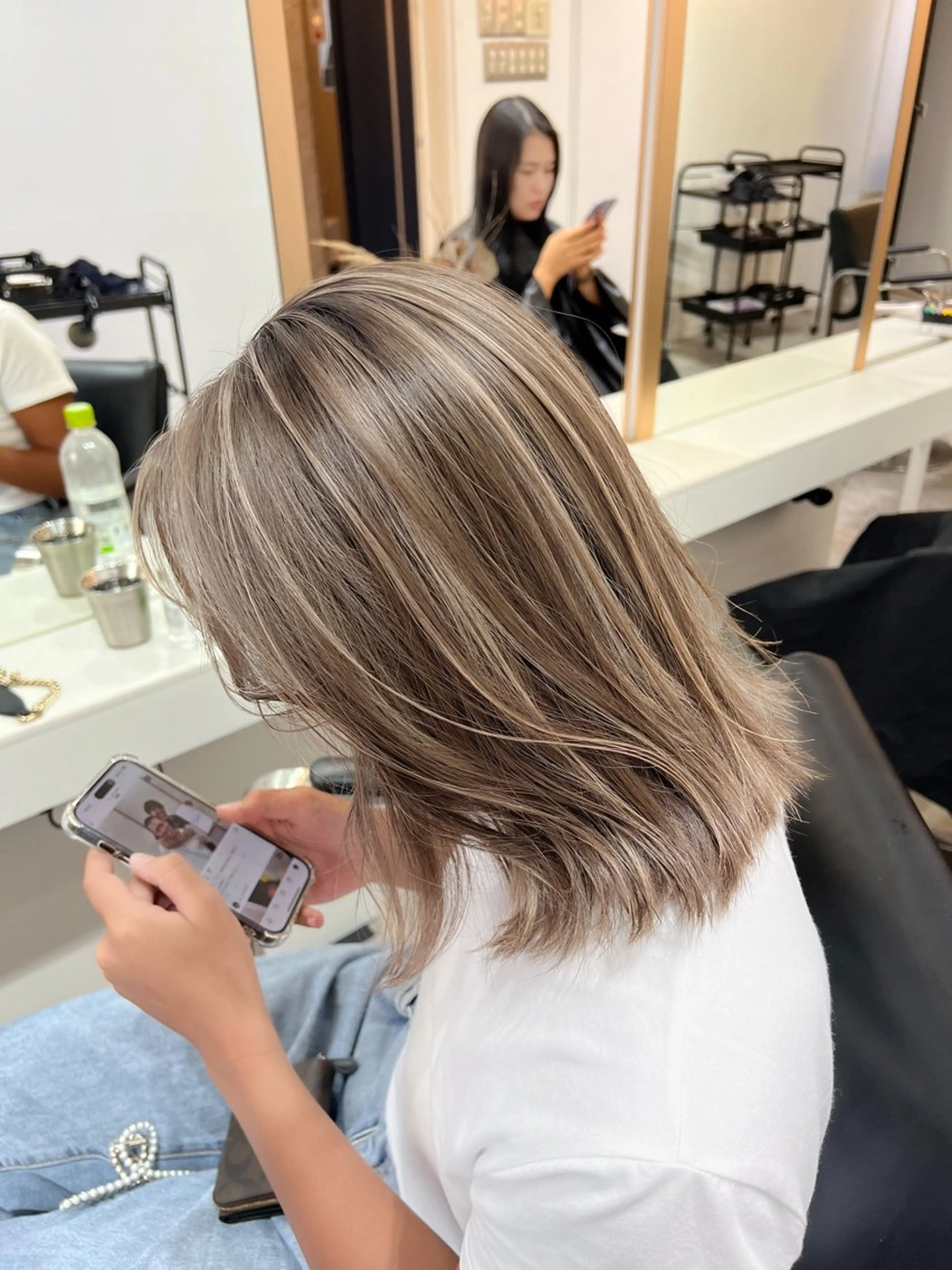 ケアブリーチ使用/オリジナルハイライト＋カット＋TOKIOトリートメント✨¥16000の写真