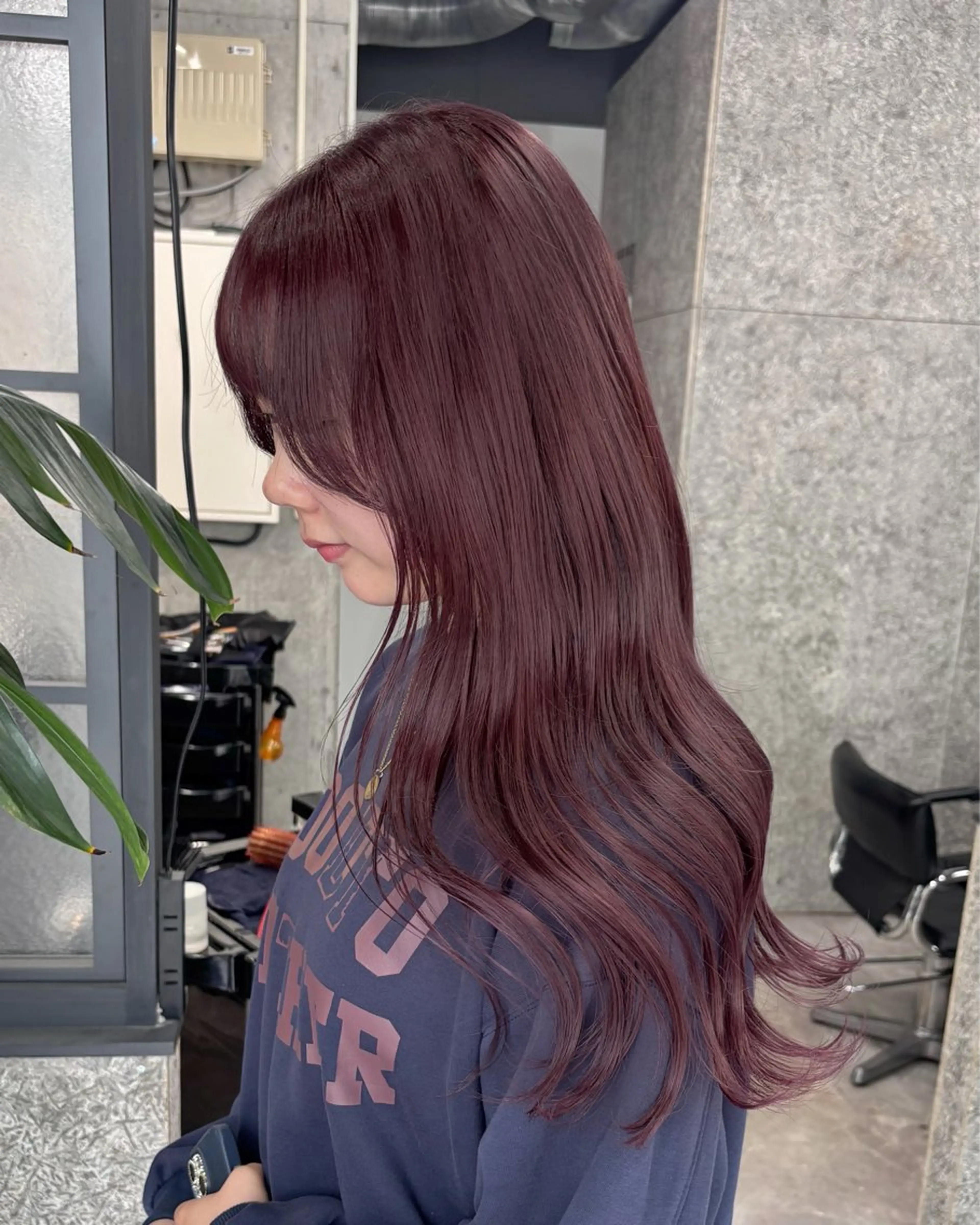 ロング カラー ヘアカラー トリートメント ヘアセット leben serikaのヘアスタイル