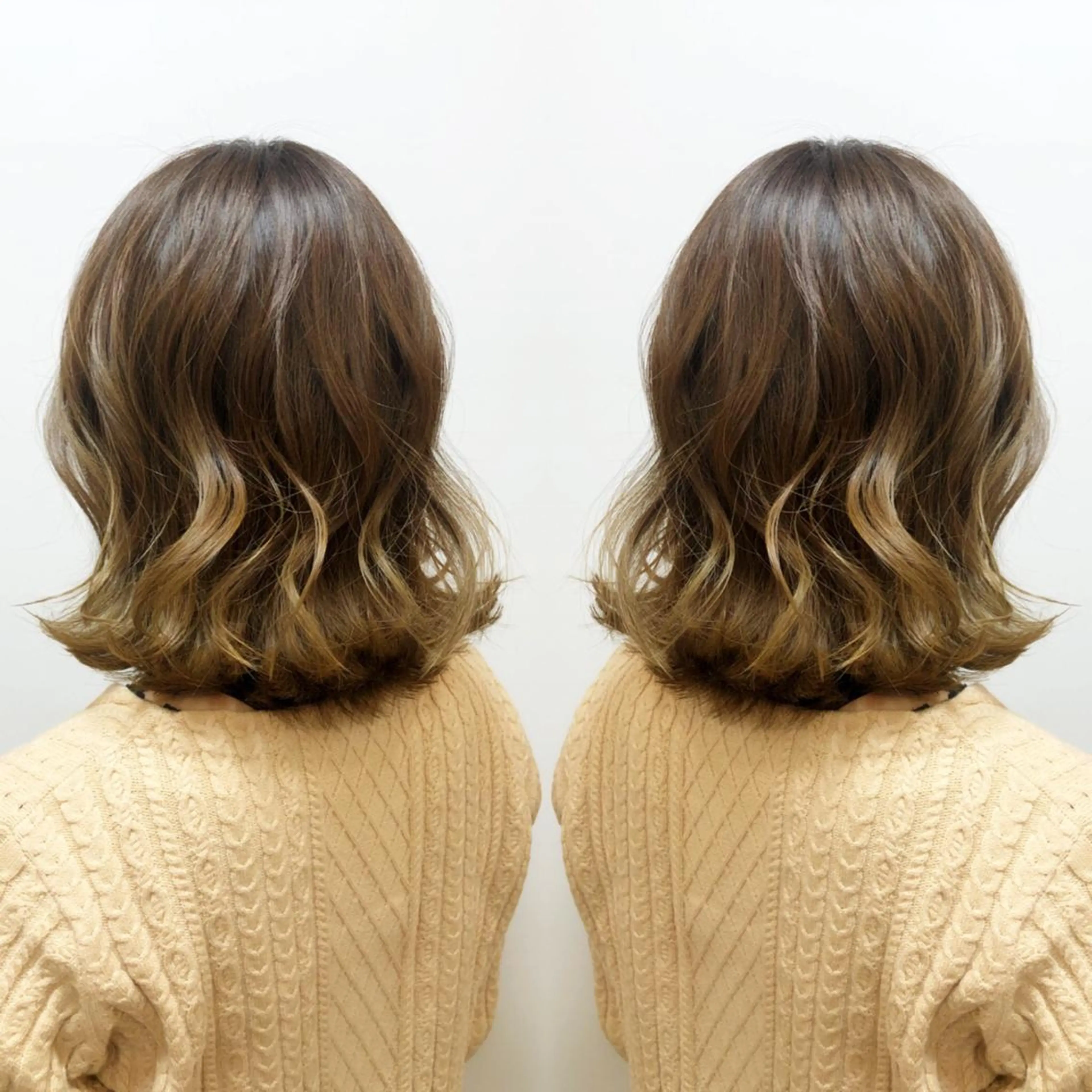 ミディアム カラー グラデーションカラー 似合わせ/前髪カット /店長   村上直也のヘアスタイル