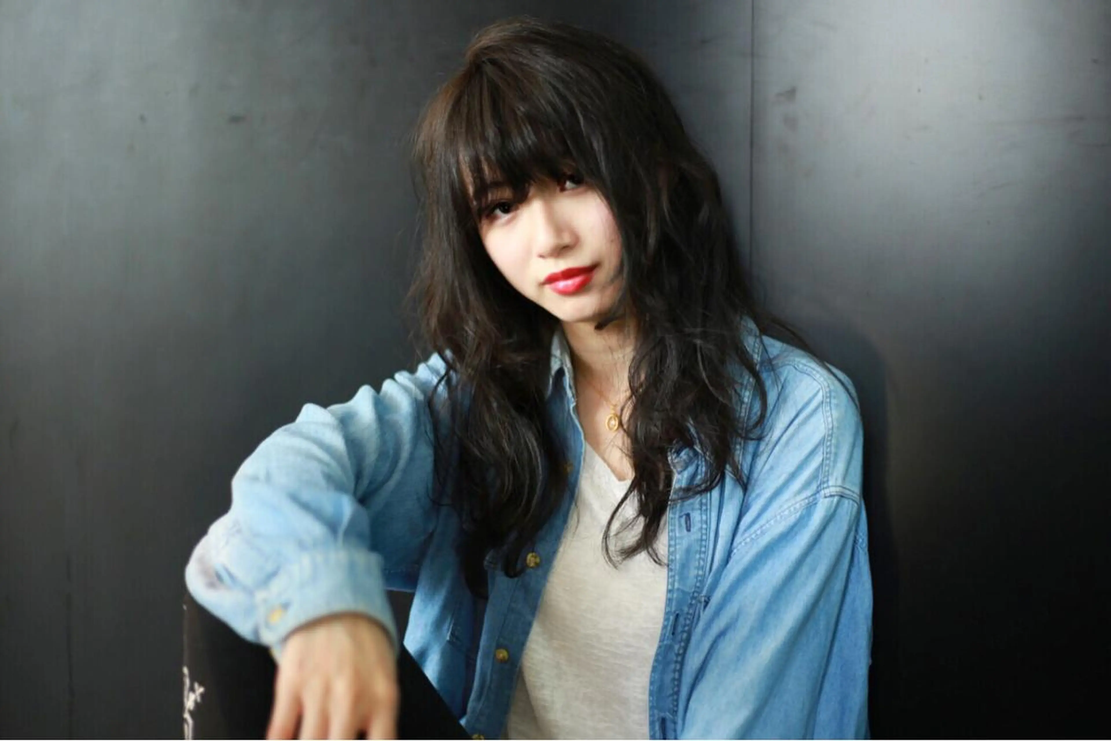 ミディアム セミロング ロング カラー Re:ta Hair 飯田淳平のヘアスタイル