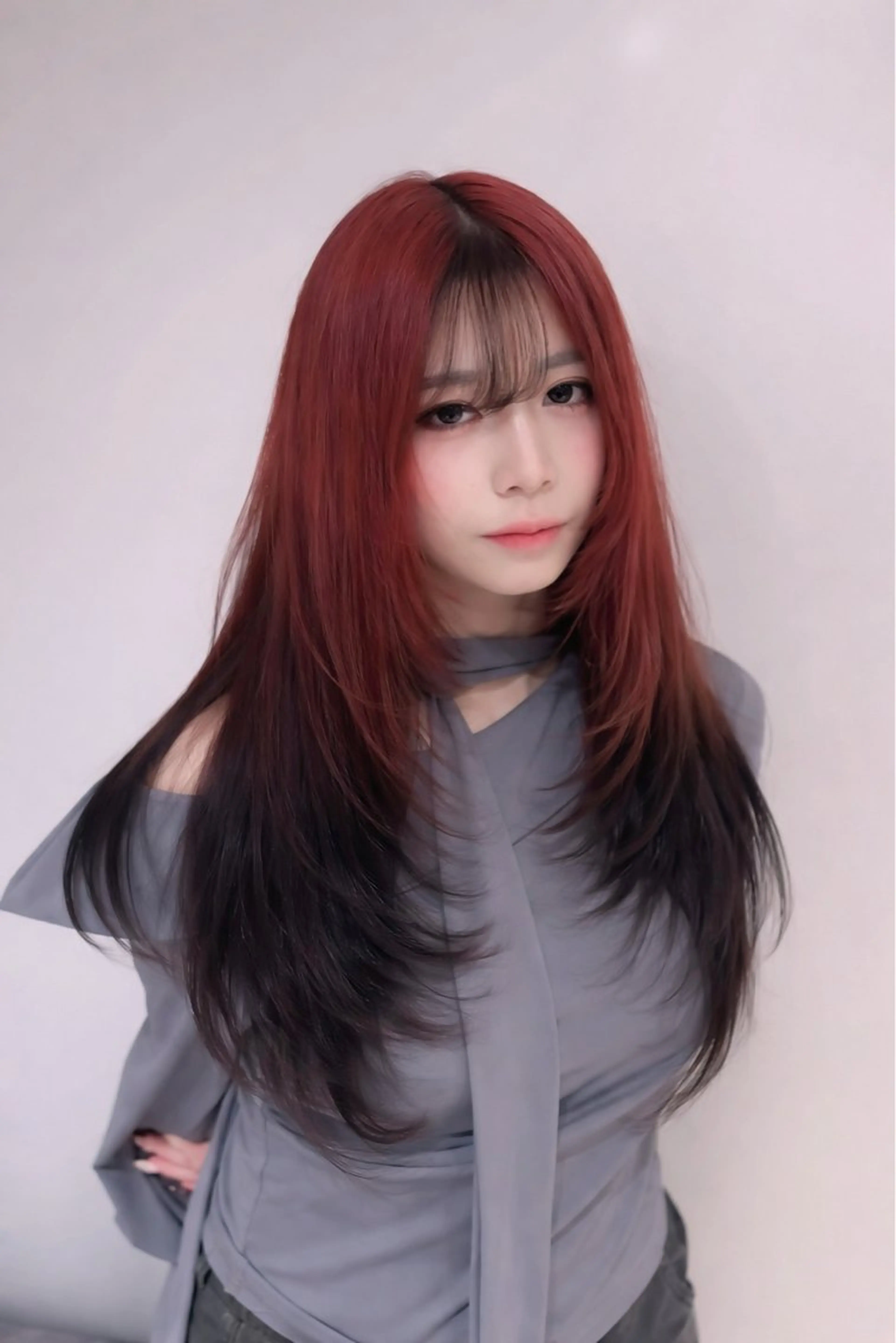 💎透明感ブリーチ＋カラー＋カット＋Aujuaトリートメント＋最高級人毛100％エクステ80本【馴染み最強×韓国レイヤーの写真