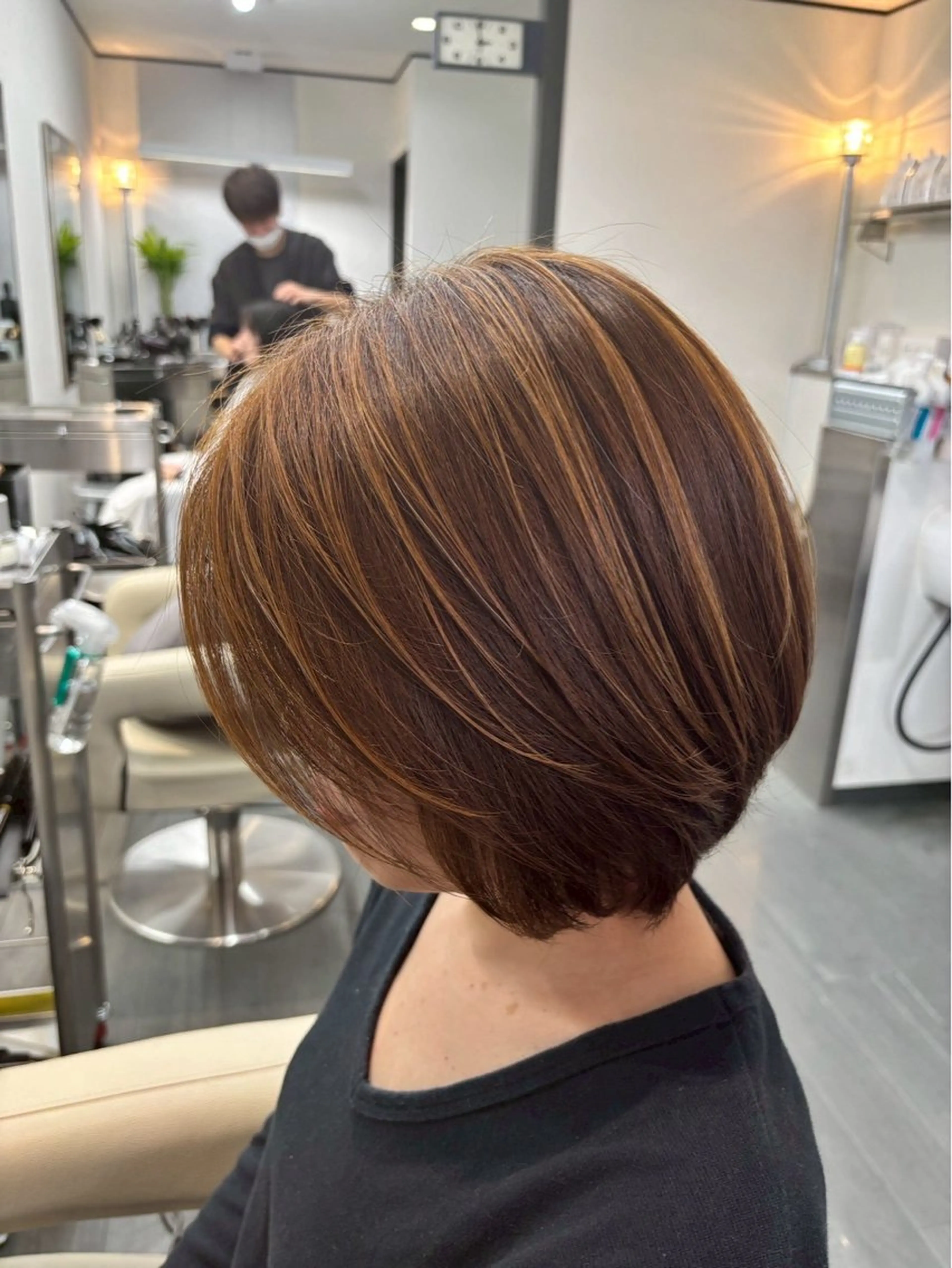ショート ショートボブ ボブ 顔周りカット ショートヘア 井上 志麻のヘアスタイル