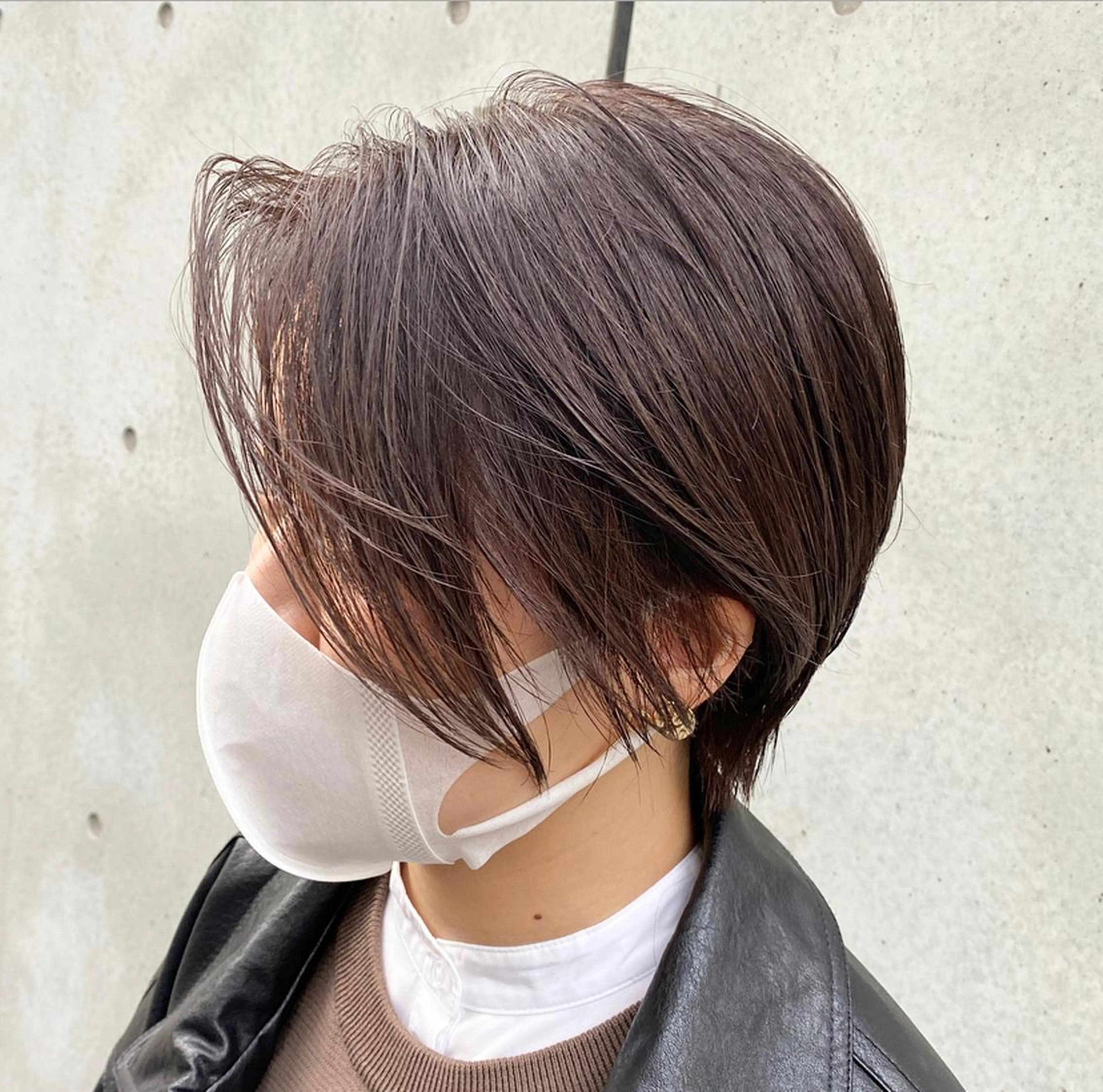 ショート 透け感×顔まわり デザイン✂︎吉田のヘアスタイル