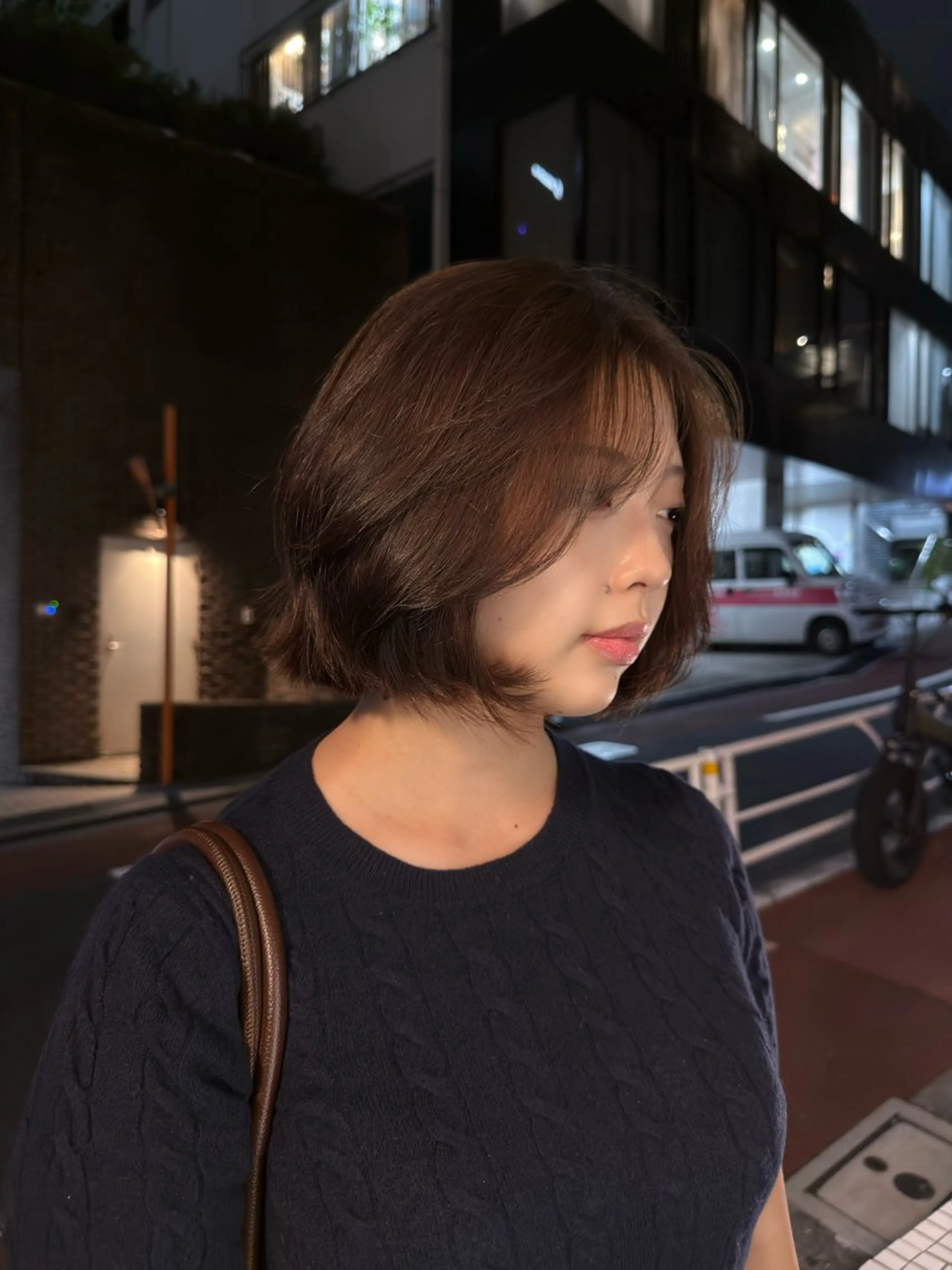 ショート カラー パーマ/ボブ /レイヤー チヒロのヘアスタイル