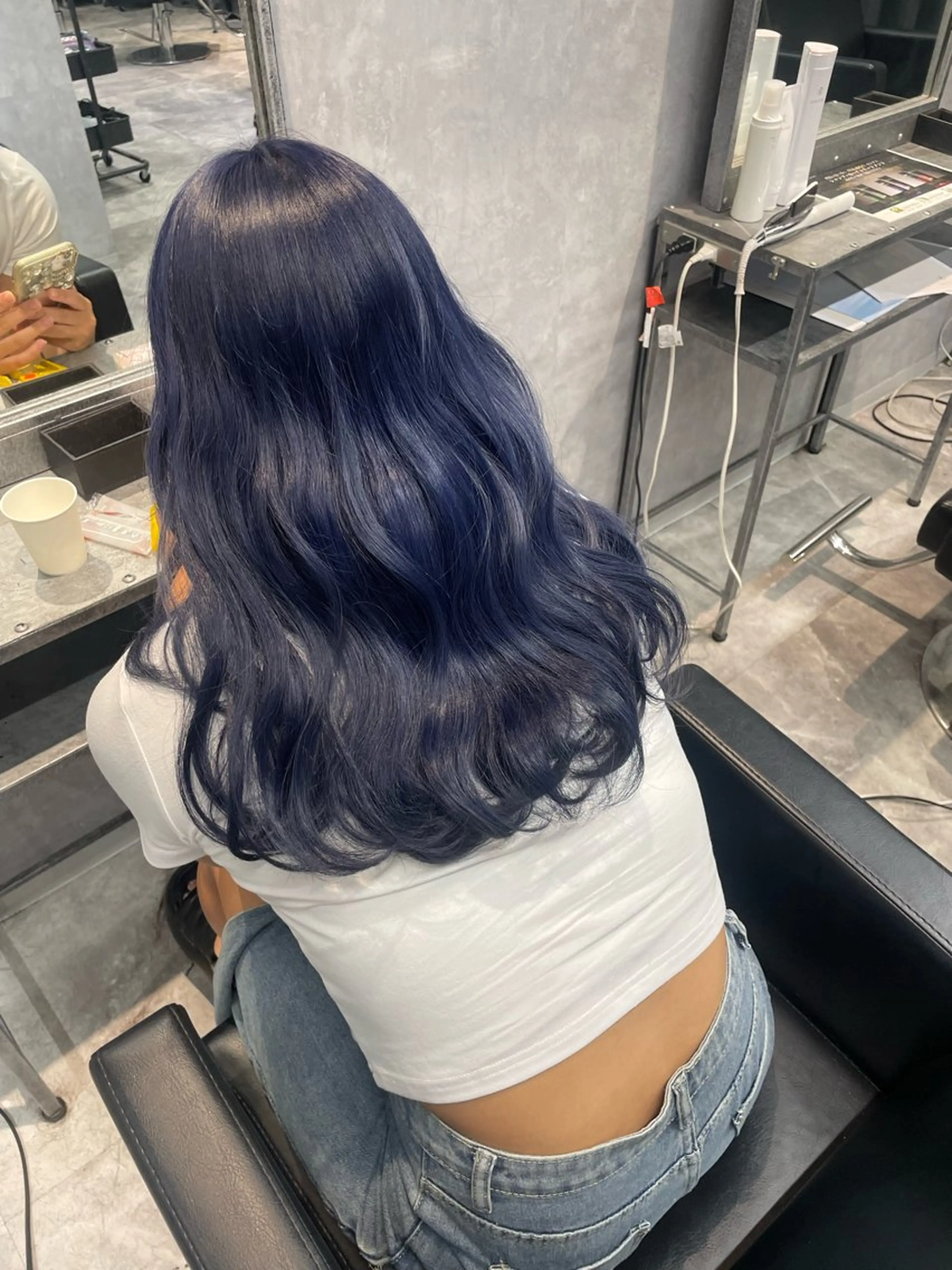 セミロング カラー ヘアカラー mimiiy fukaのヘアスタイル