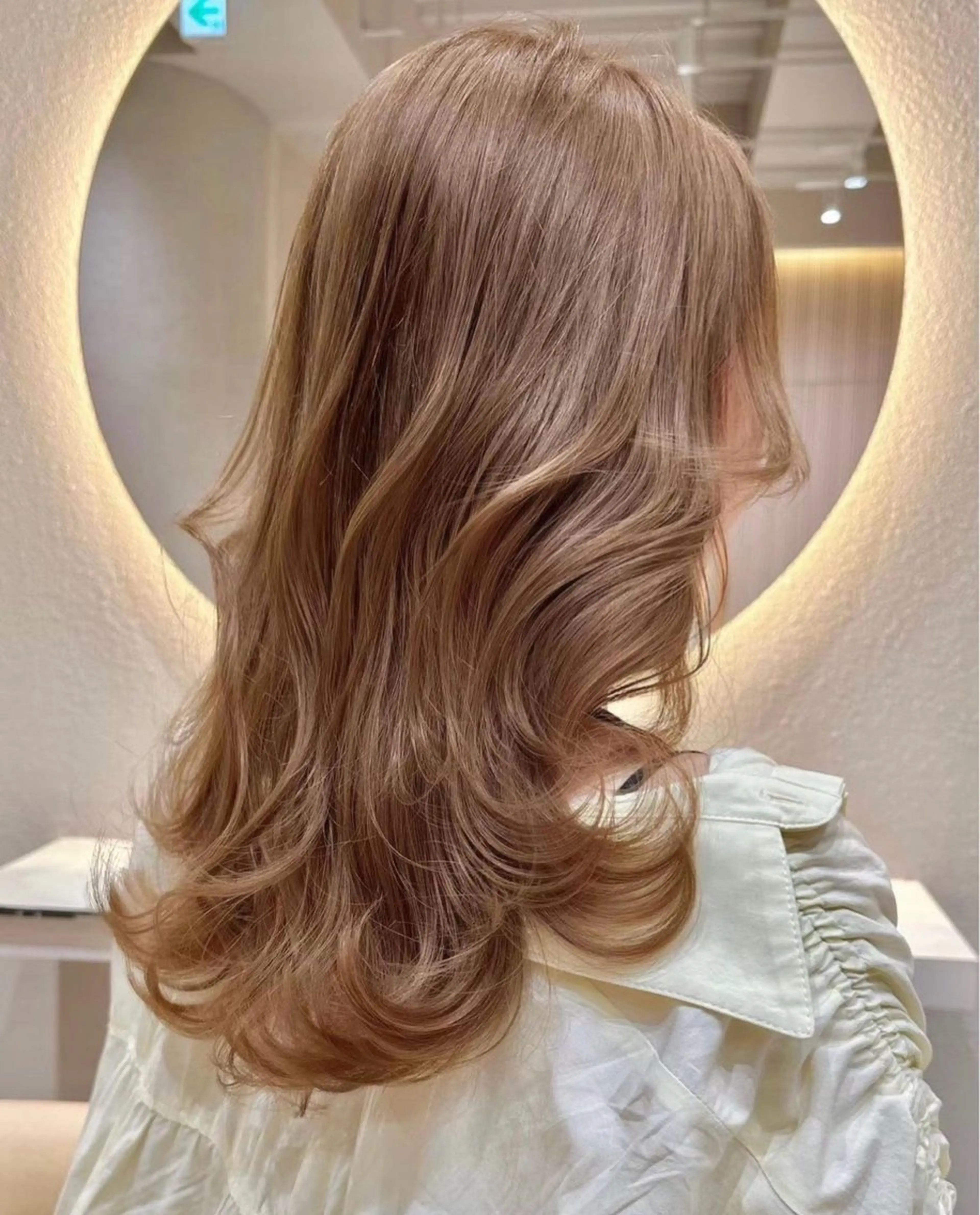 ロング カラー ブリーチなし 透明感カラー/艶髪のヘアスタイル