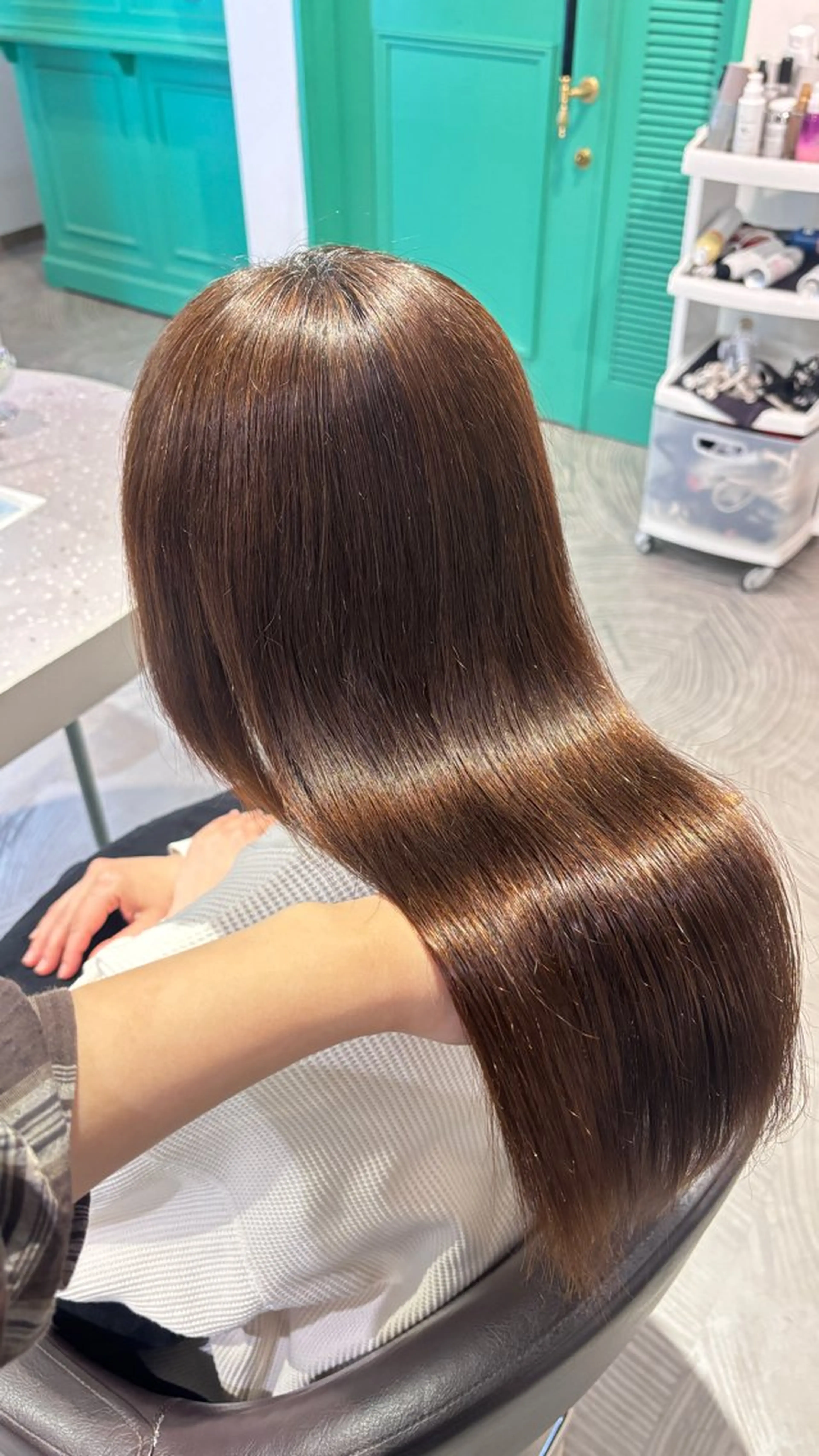 ロング 髪質改善 縮毛矯正 縮毛矯正 透明感ｶﾗｰ🫧 Rico💗空き🈶のヘアスタイル