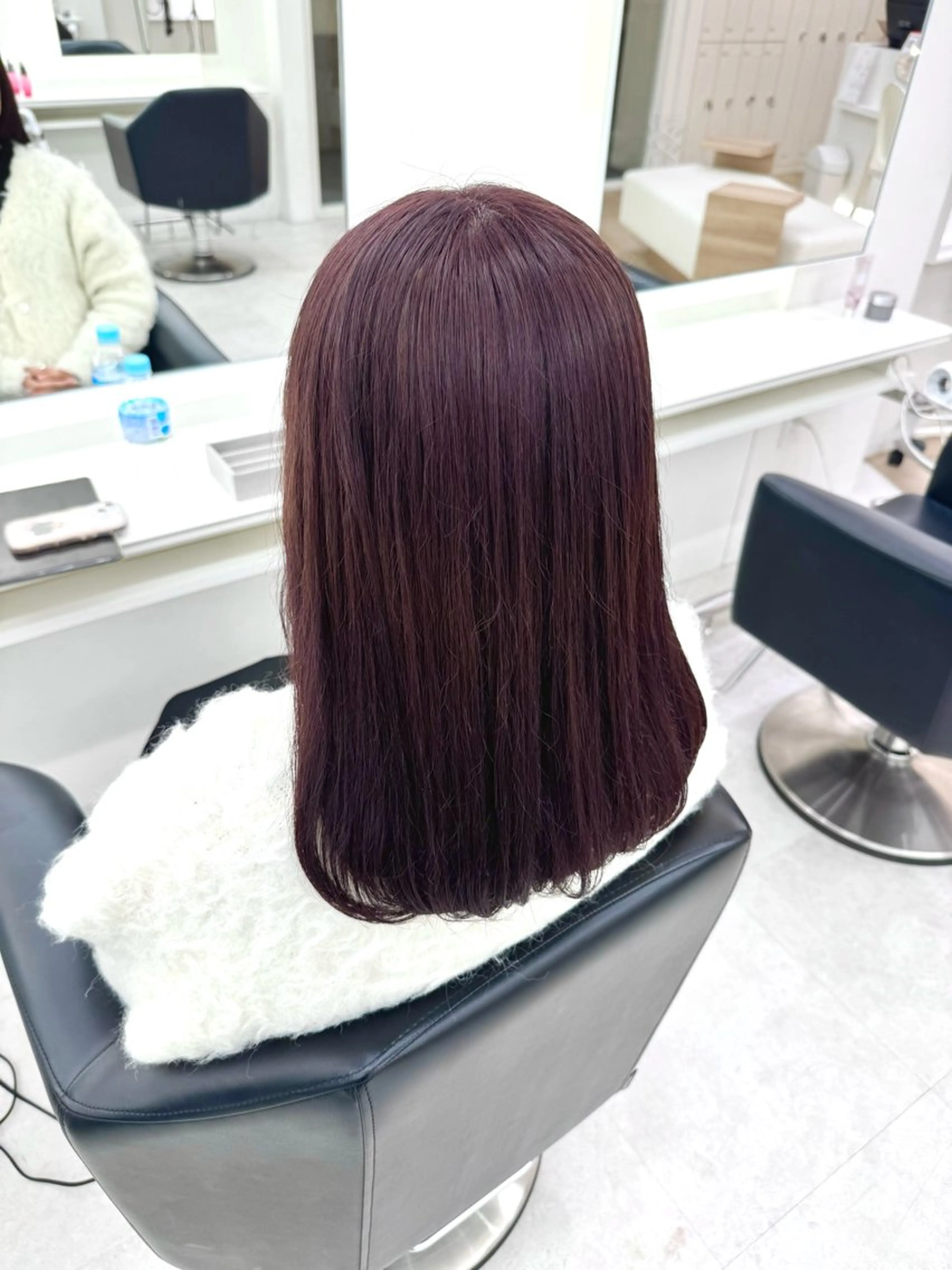 セミロング カラー ヘアカラー トリートメント Parve  Mix 🫧梶川虹のヘアスタイル