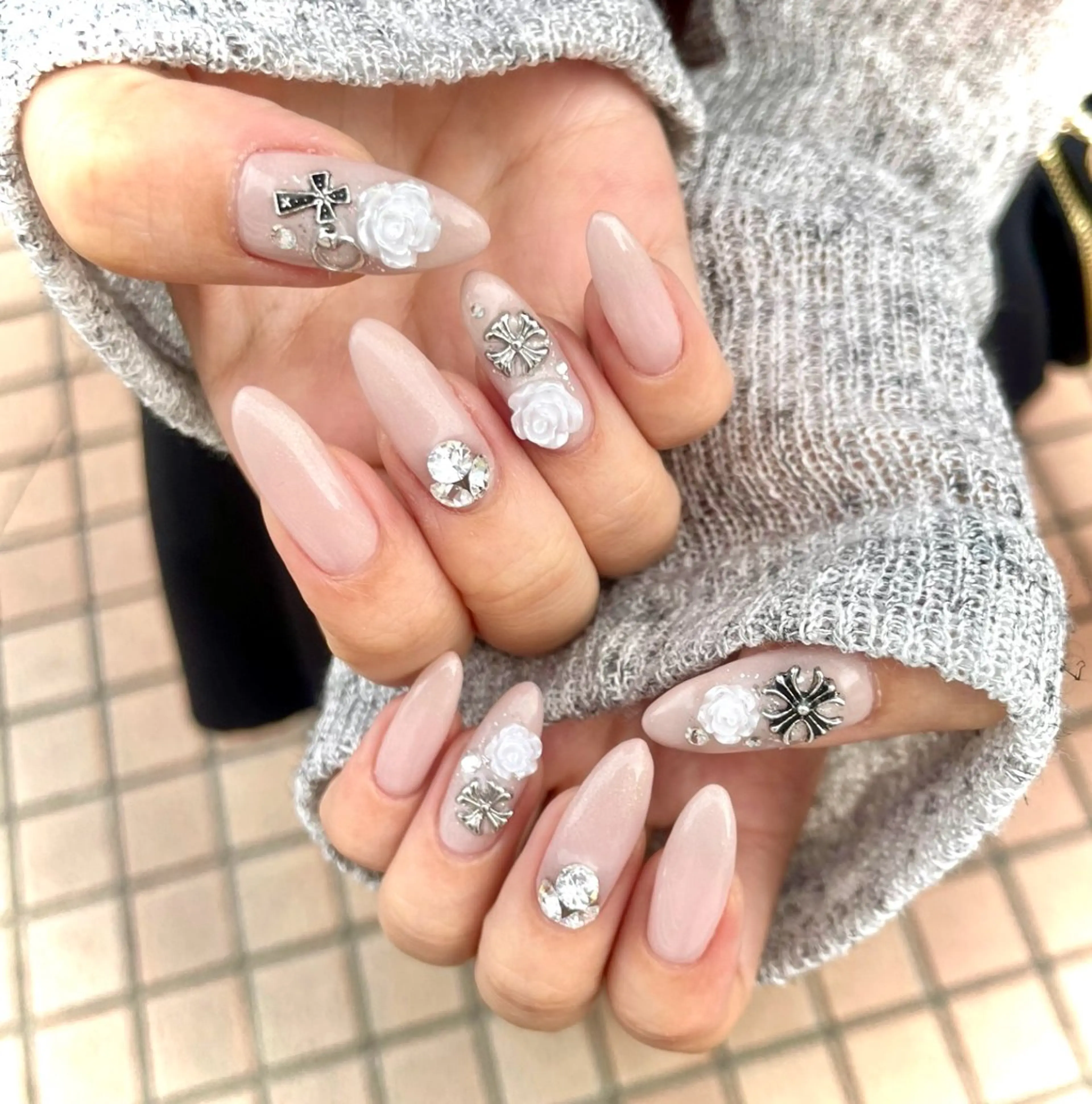 ネイル ハンドネイル Bianca🎀 ONODERAのネイルデザイン