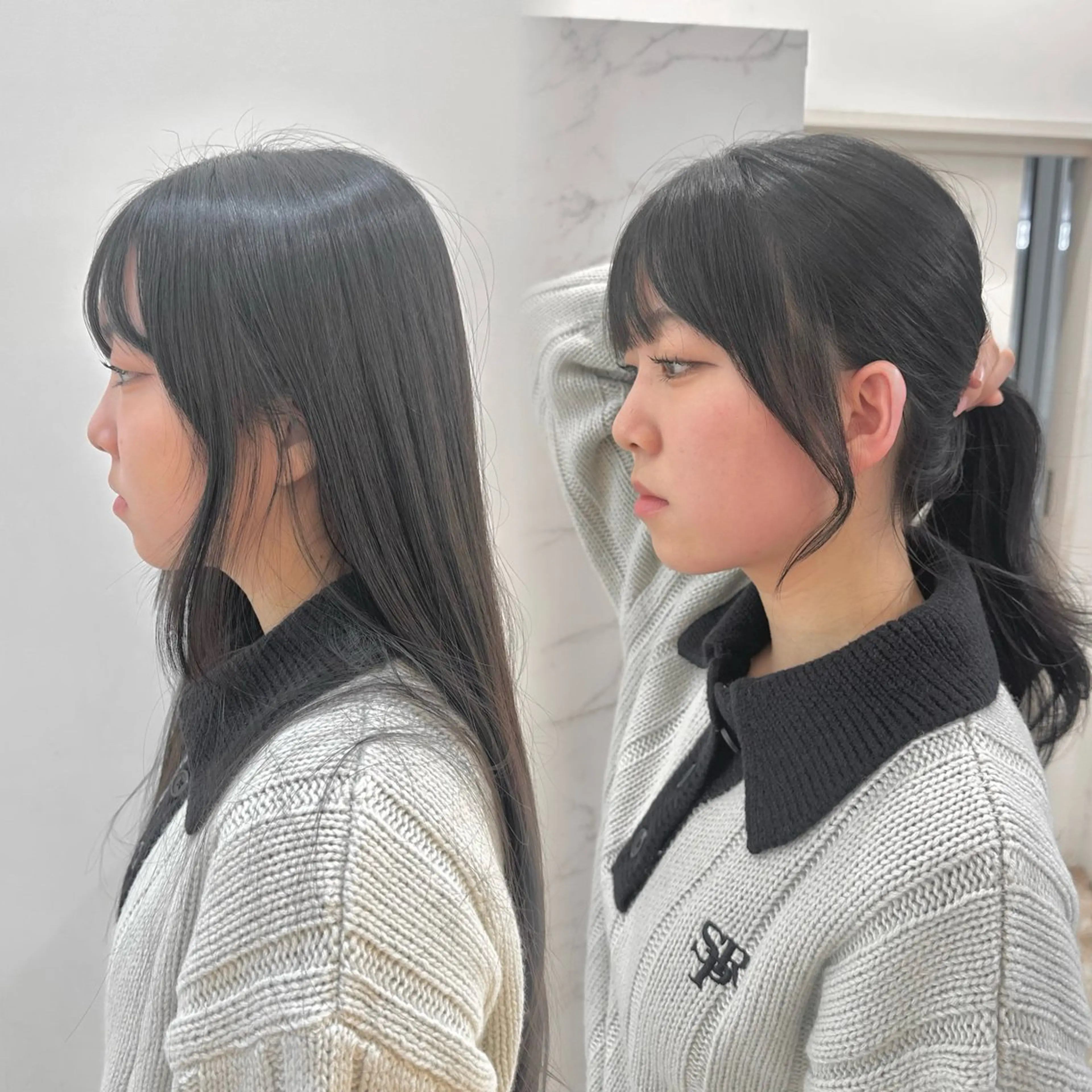 ロング カラー 顔周りカット 🌿レイヤー/ブリー チ/🌿‬JINのヘアスタイル