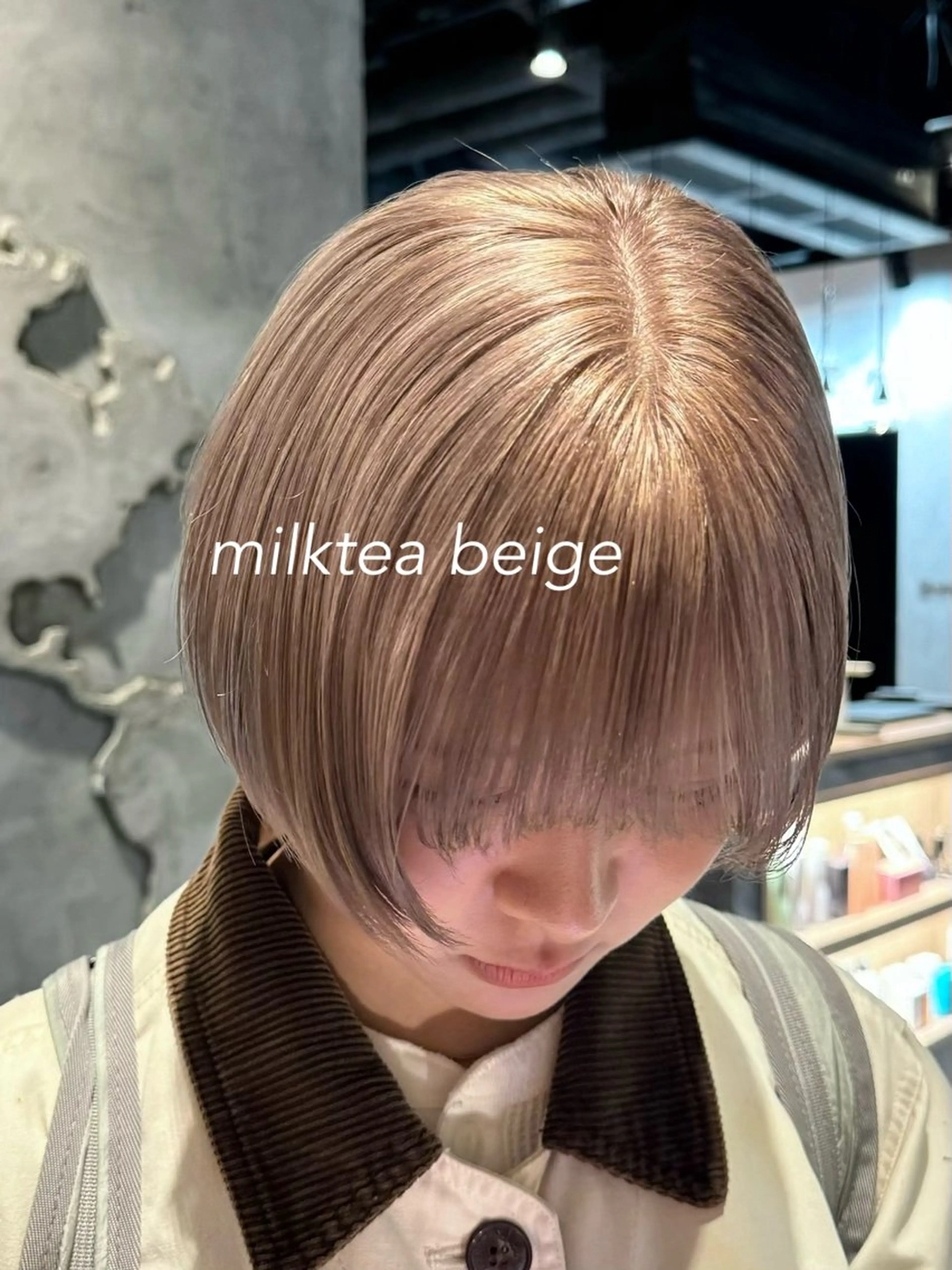 ミディアム カラー ヘアアレンジ ブリーチ ダブルカラー ブリーチなしカラー ボブ 顔周りカット×透明感 カラー💫AINAのヘアスタイル