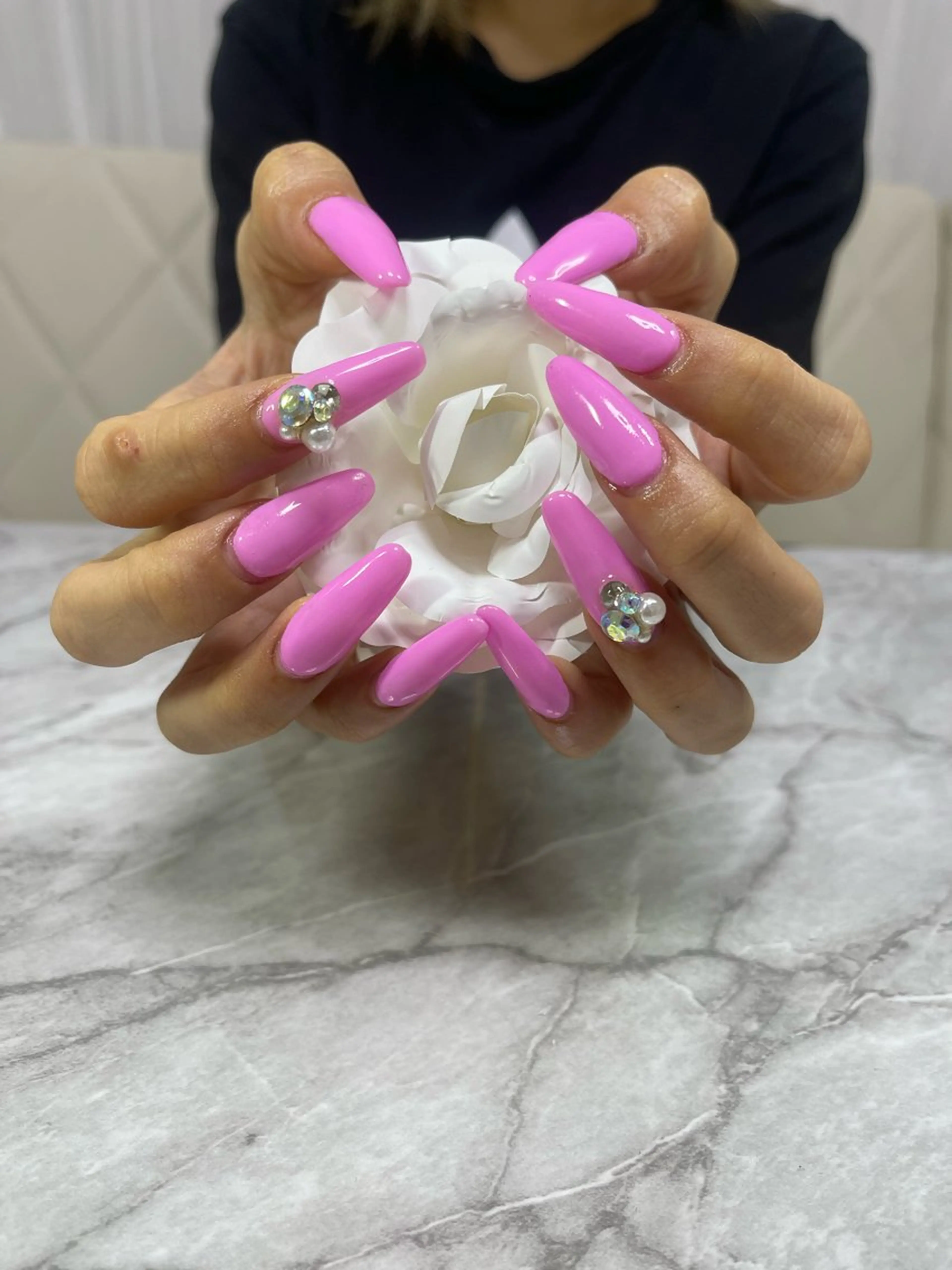 ネイル 長さ出し RUARI RISAのネイルデザイン