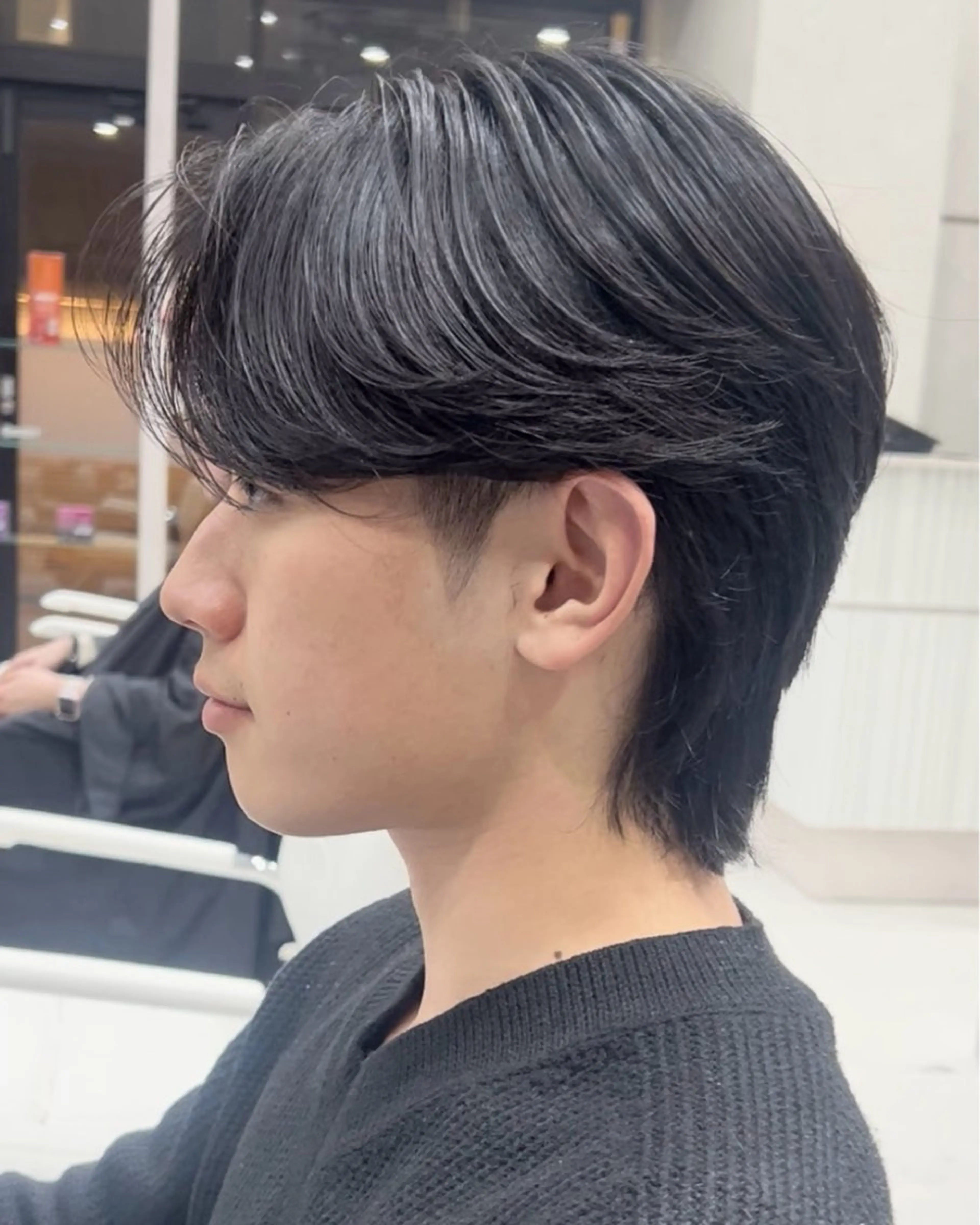 パーマ メンズ カット 縮毛矯正 毛流れ/メンズパーマ kanata/溝の口のヘアスタイル