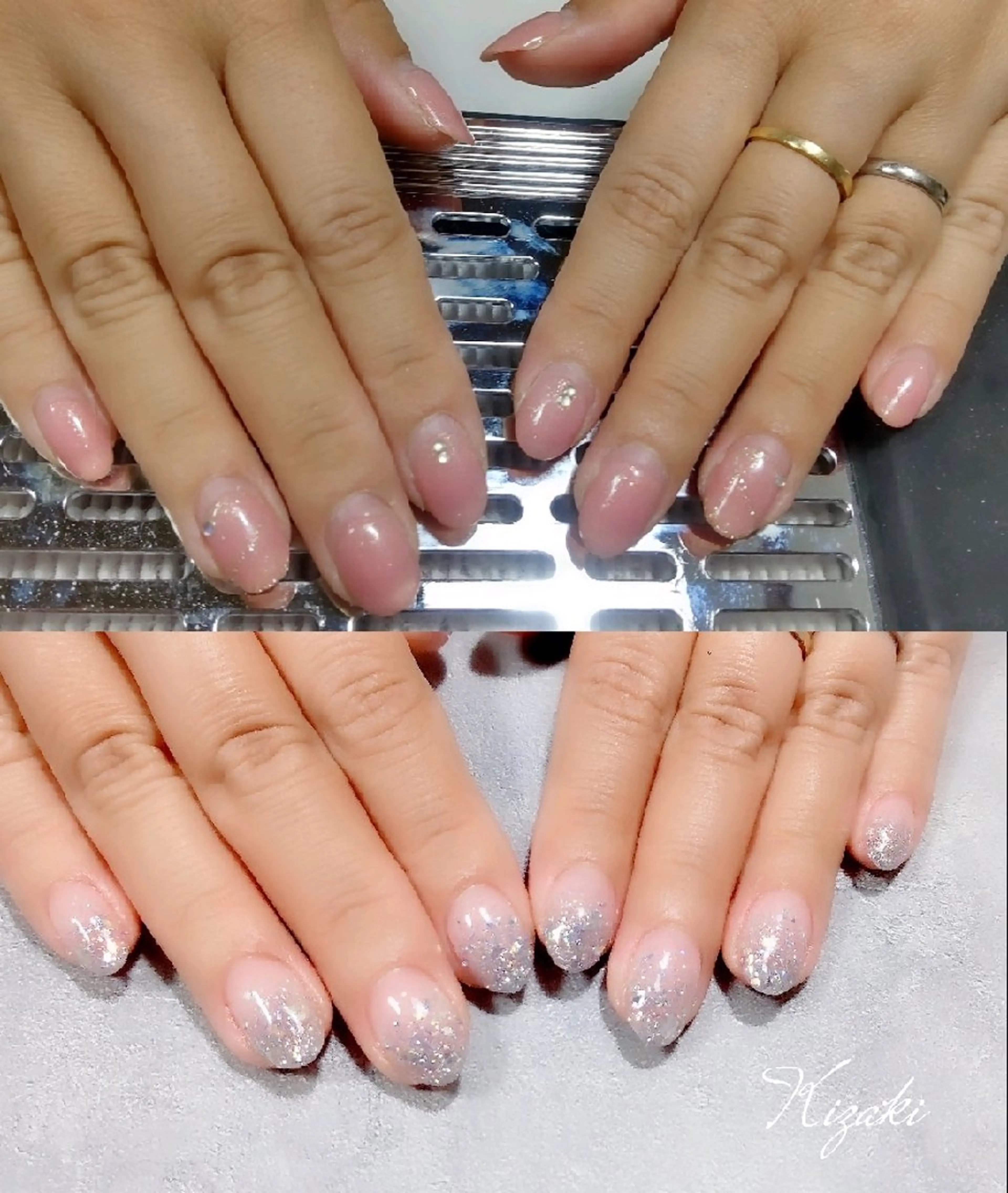 ネイル ラメ(グリッター) ハンドネイル Kizaki.. Saoriのマツエク・マツパデザイン