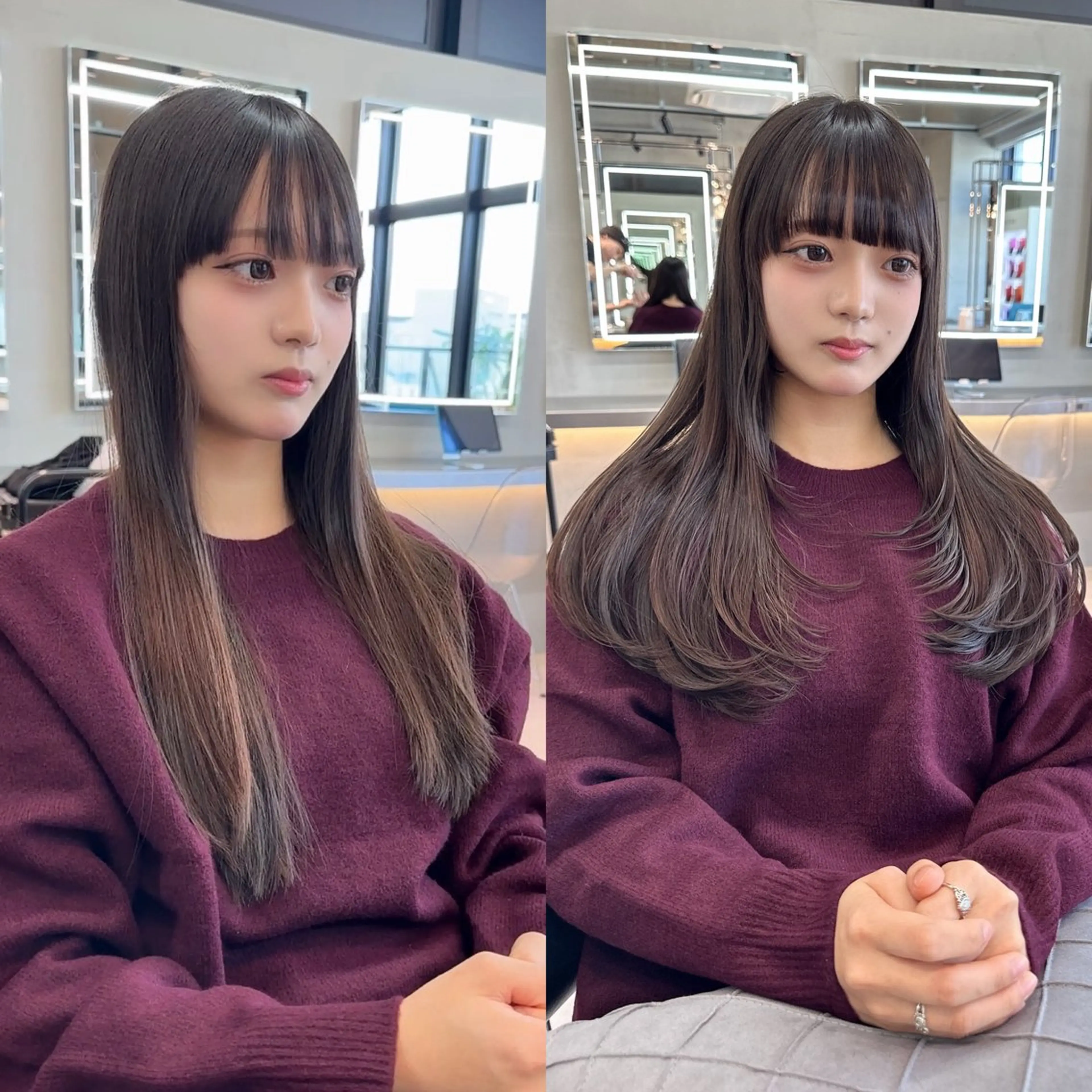 ロング カット トリートメント ✨髪質改善特化✨副 店長椎葉信乃介のヘアスタイル