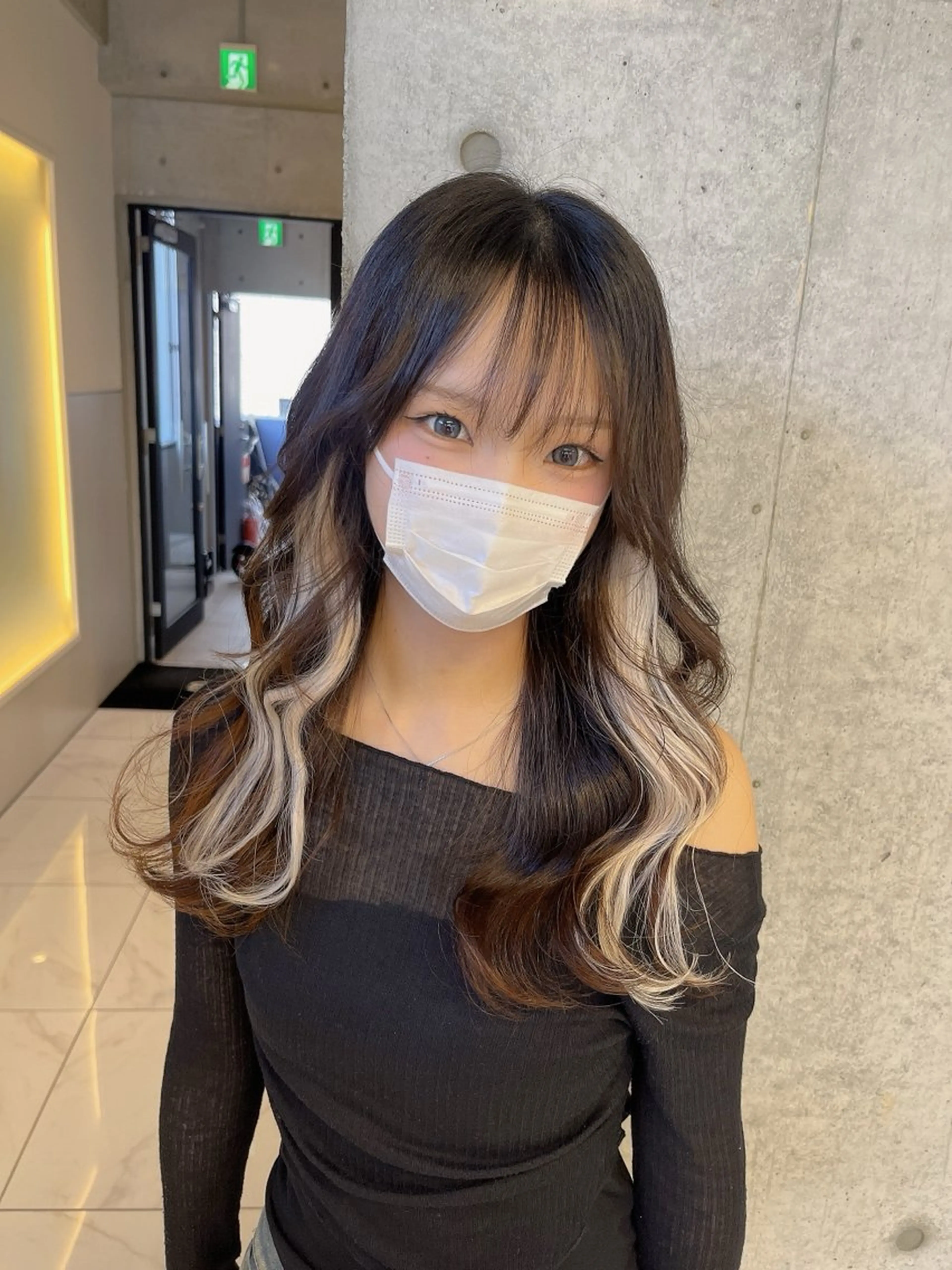 ロング シールエクステ エクステ エクステ りおな/髪質改善/ カラー /平尾のヘアスタイル