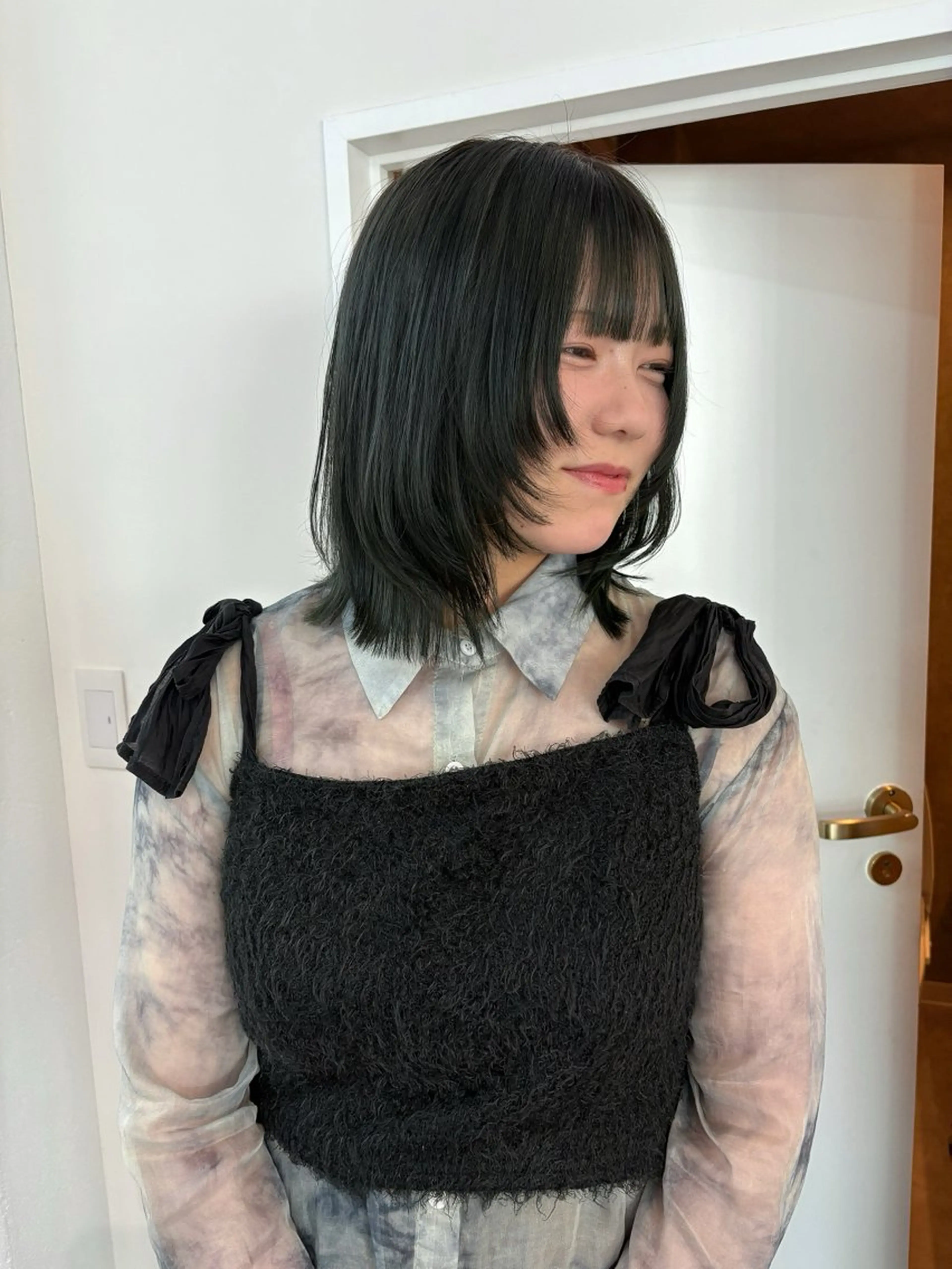 ミディアム カラー ヘアカラー hair design chouchou所属・ichika/福岡 /透明感カラー🤎のヘアスタイル