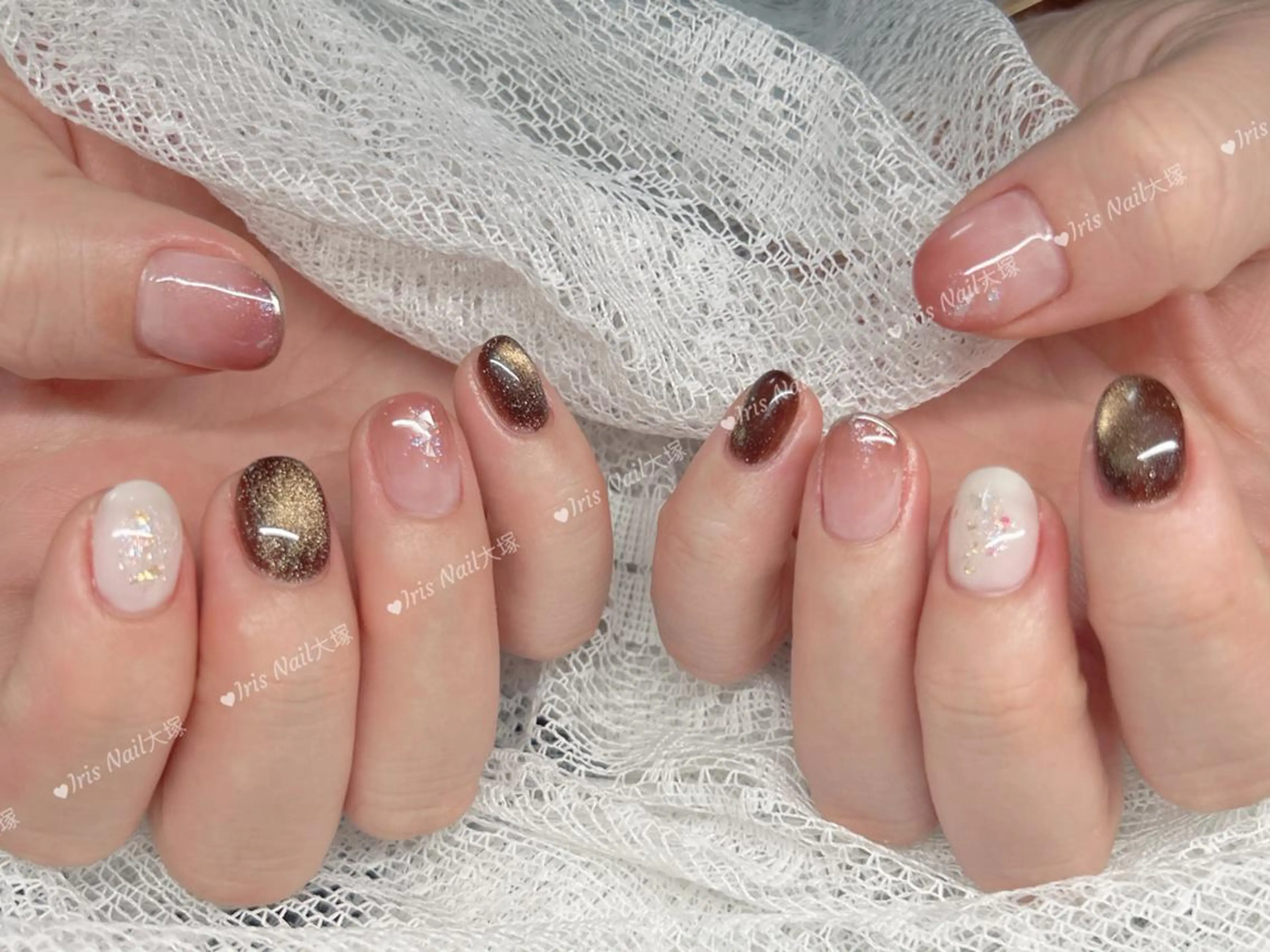 ネイル ニュアンスネイル ハンドネイル ハンドケア 🍒IRIS Nail🌸のネイルデザイン