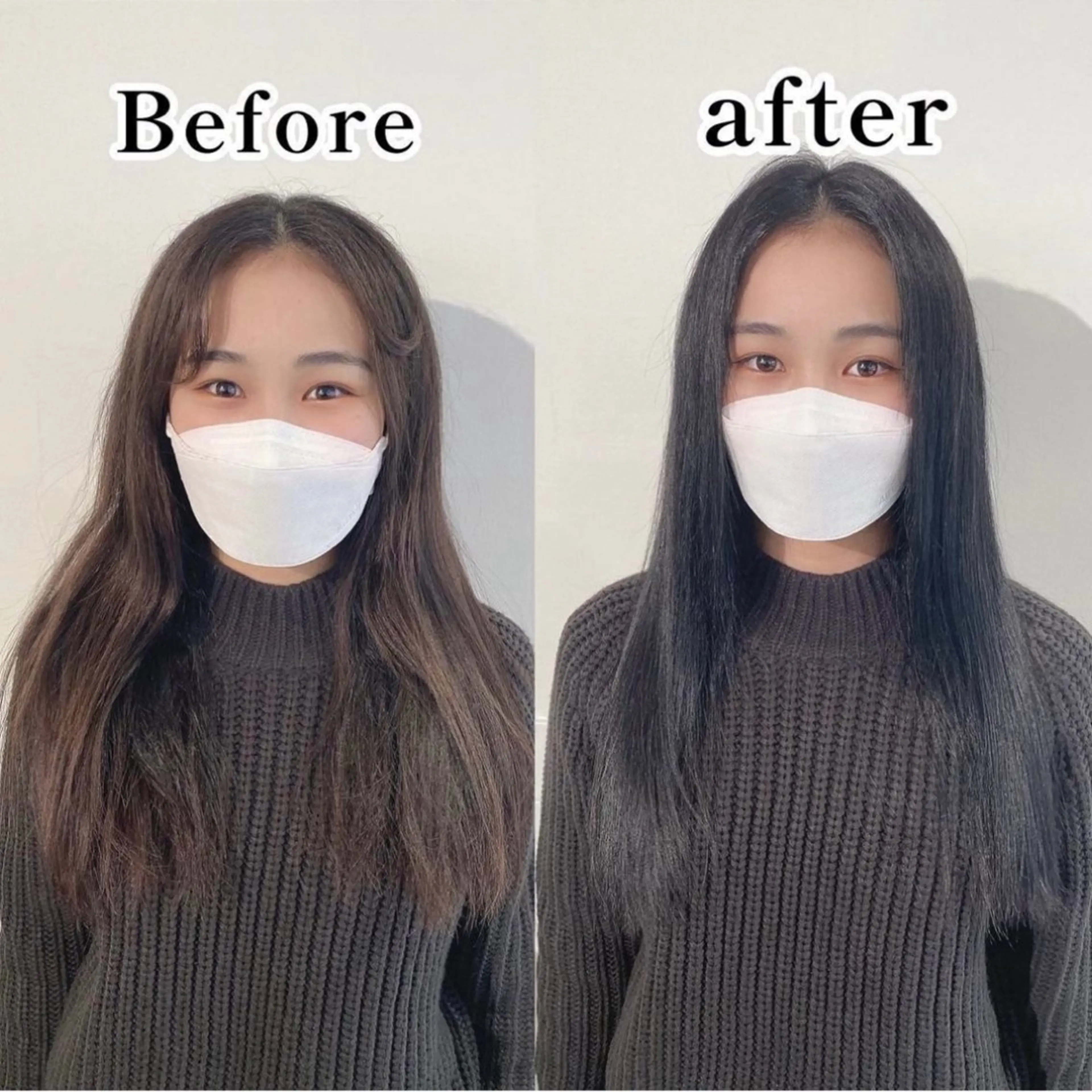 セミロング 縮毛矯正 トリートメント clomus所属・🩵ブリーチ矯正 HIDE🩵のヘアスタイル