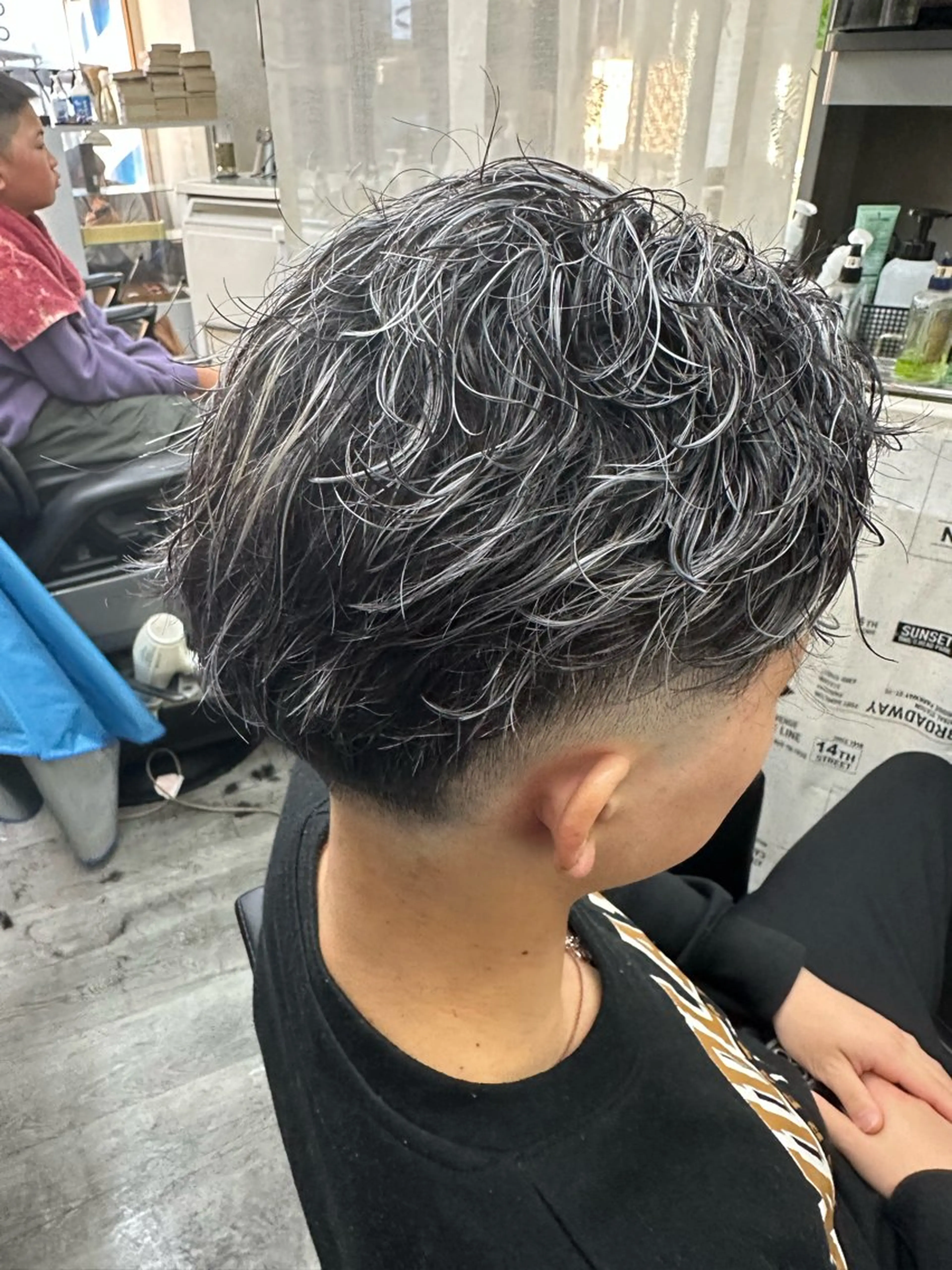 カラー メンズ ヘアカラー パーマ WEST✂︎AKI HIRO✂︎大和高田のヘアスタイル