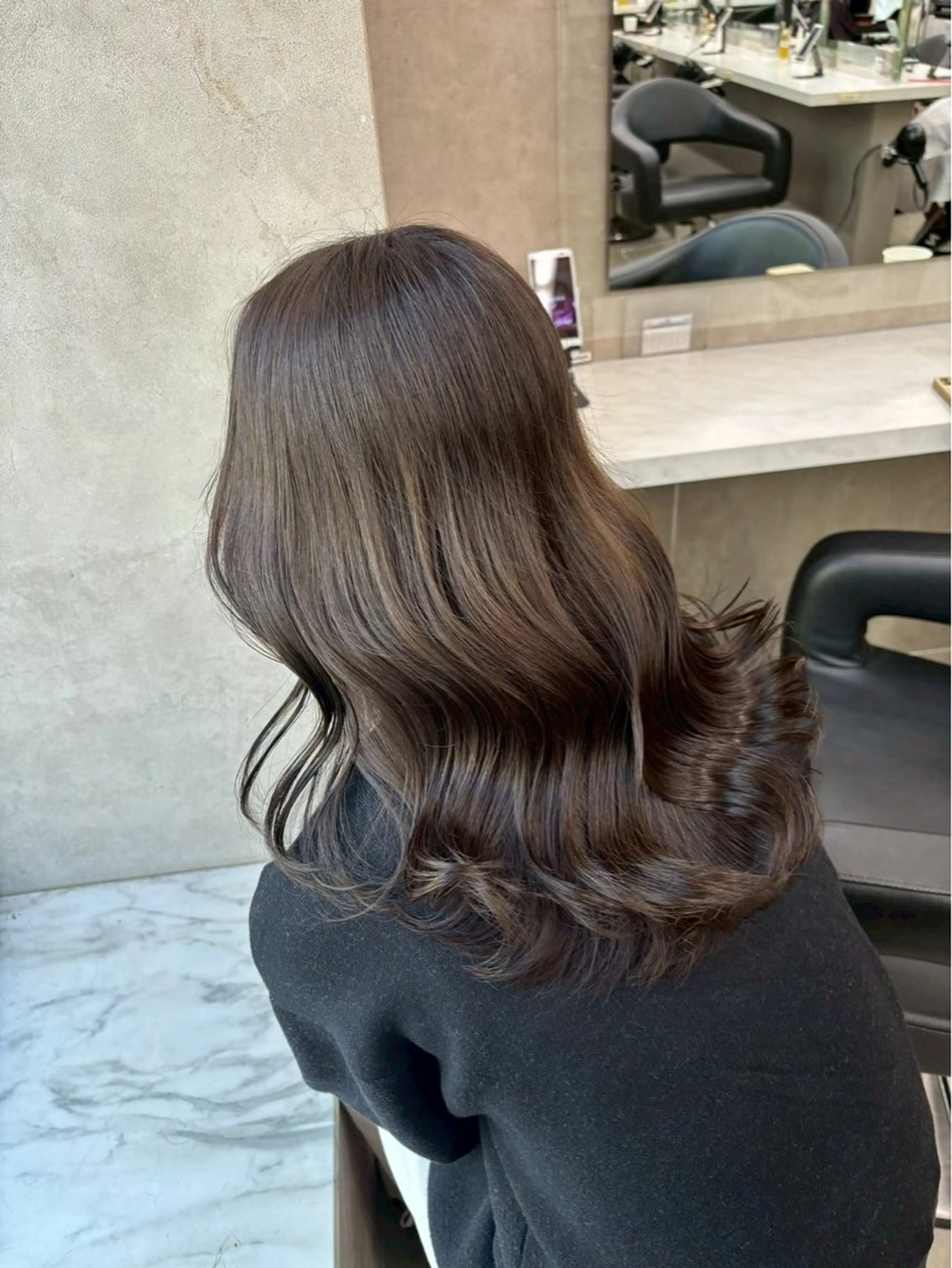 ロング カラー 透明感カラー トリートメント 🤍透明感推しカラー 🤍yui‪💞✨のヘアスタイル